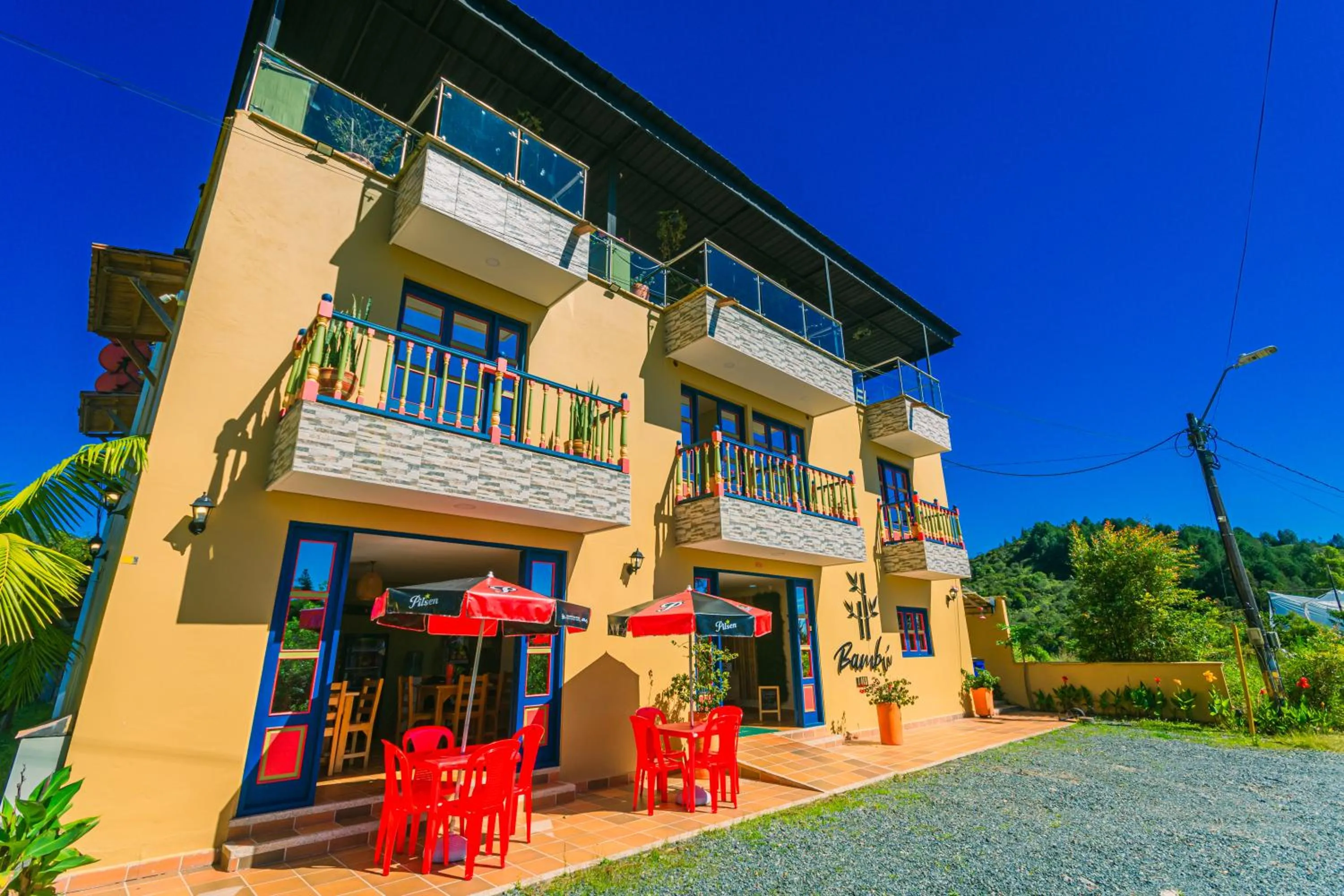 Property building in Hotel Bambu Guatape