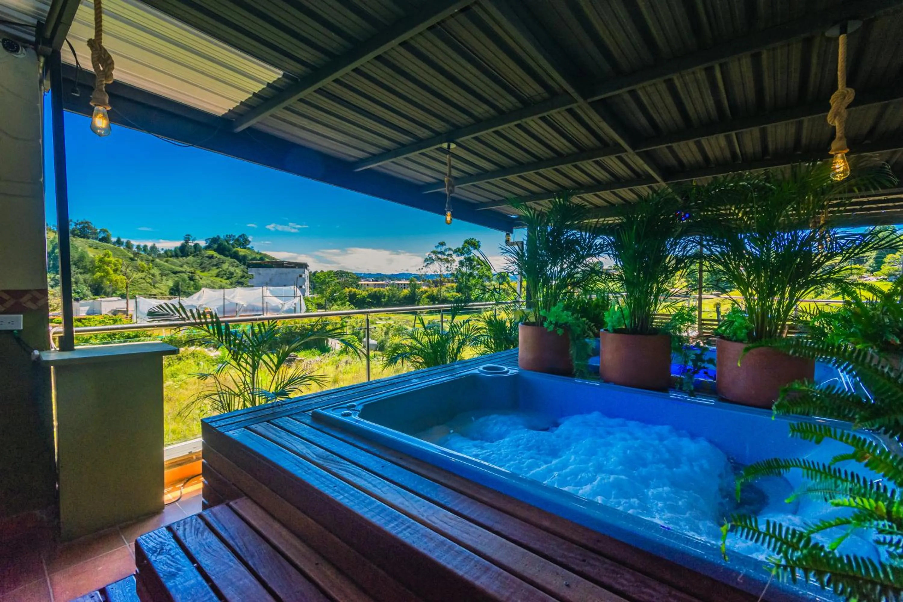 Hot Tub in Hotel Bambu Guatape