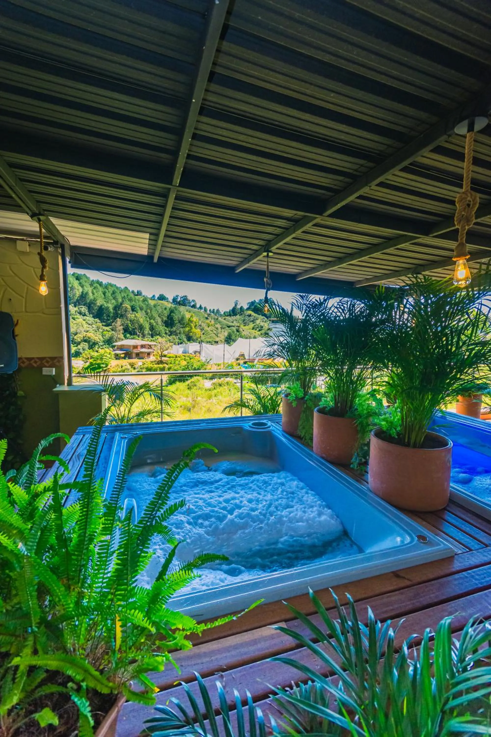 Hot Tub in Hotel Bambu Guatape