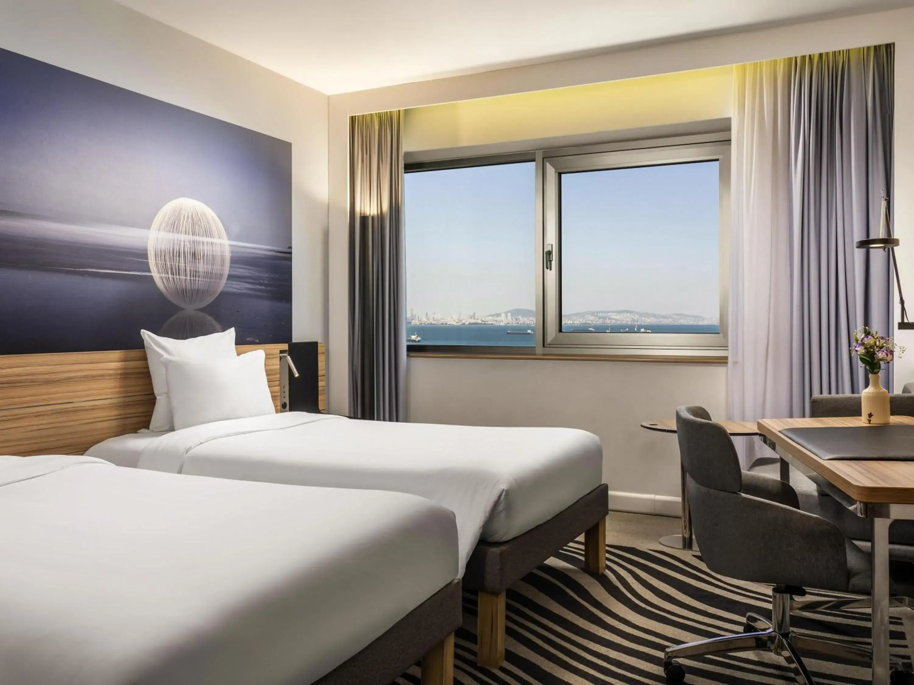Superior Room with Twin beds and Partial Sea View in Novotel Istanbul Zeytinburnu Superior Room with Twin beds and Partial Sea View in Novotel Istanbul Zeytinburnu