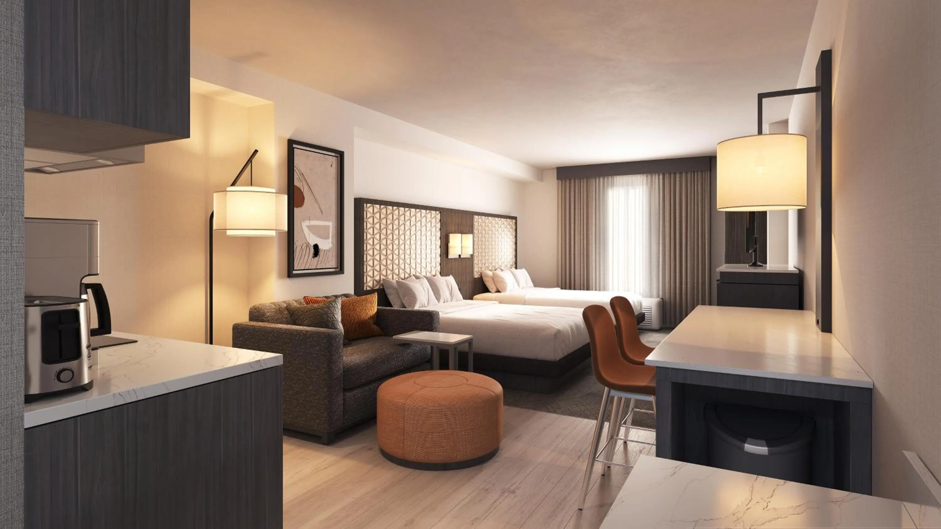 Bedroom, Bed in Hyatt House Washington DC Downtown Convention Center