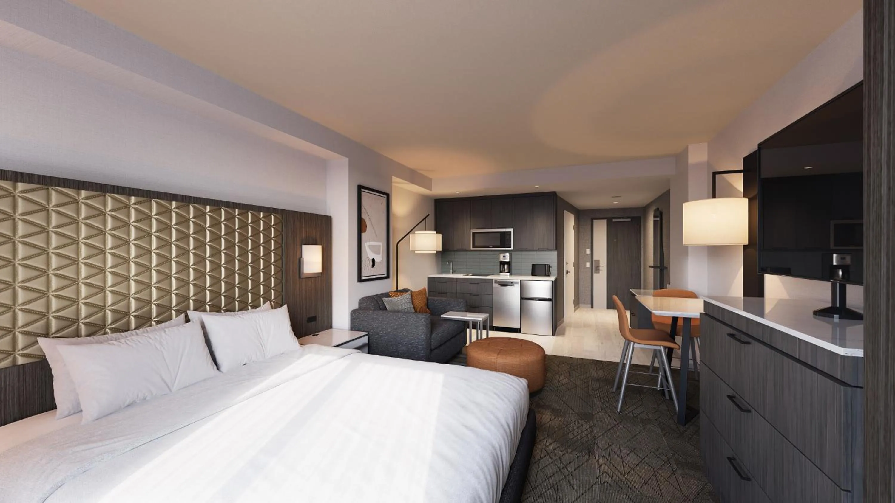 Bedroom, Bed in Hyatt House Washington DC Downtown Convention Center