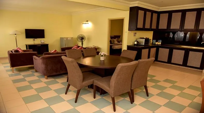 Kitchen or kitchenette in Residenz Apartments in Lotus Desaru Beach Resort