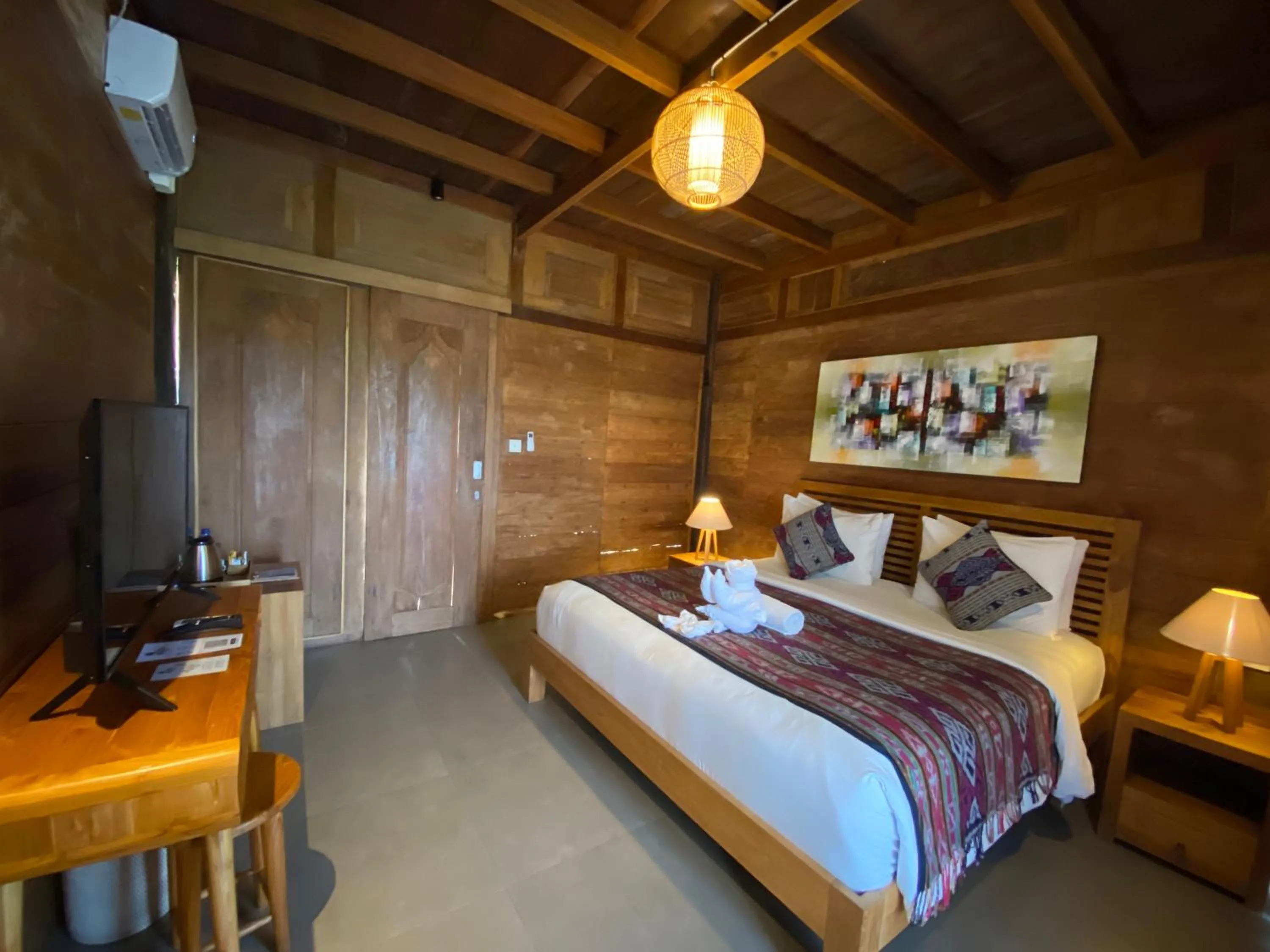 Bedroom, Bed in Kubu Sakian Villa and Restaurant Sidemen