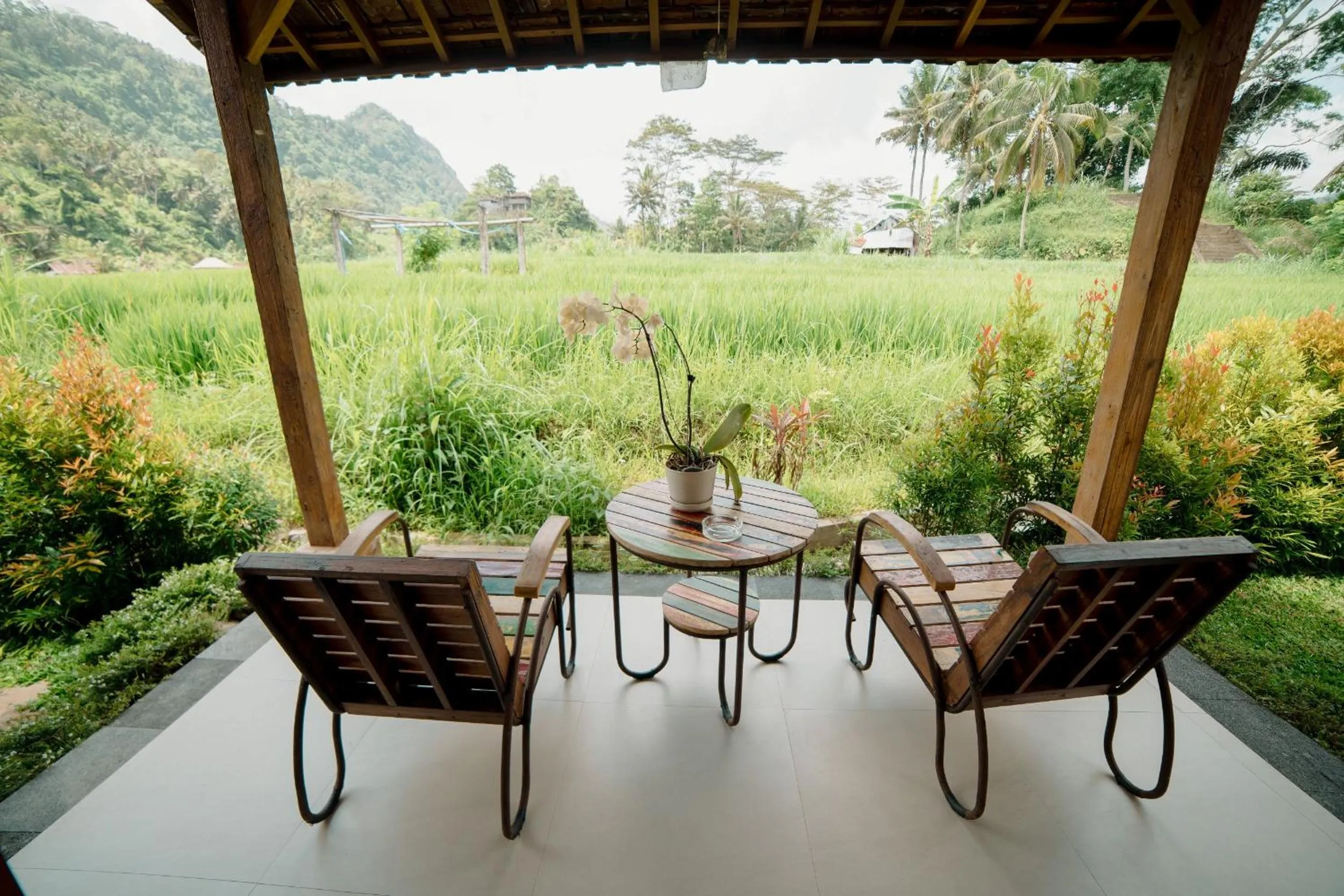 Garden in Kubu Sakian Villa and Restaurant Sidemen