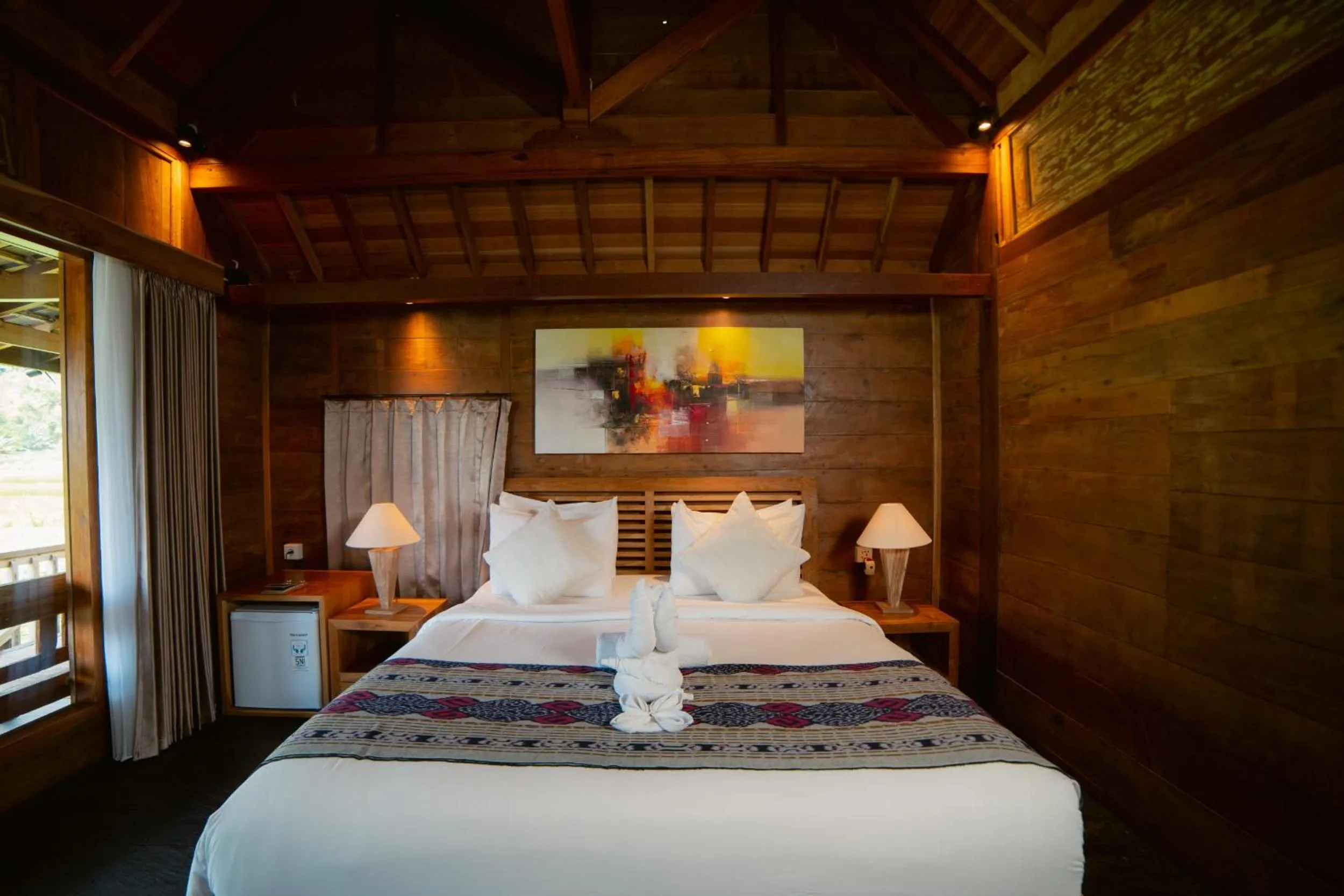 Bedroom, Bed in Kubu Sakian Villa and Restaurant Sidemen