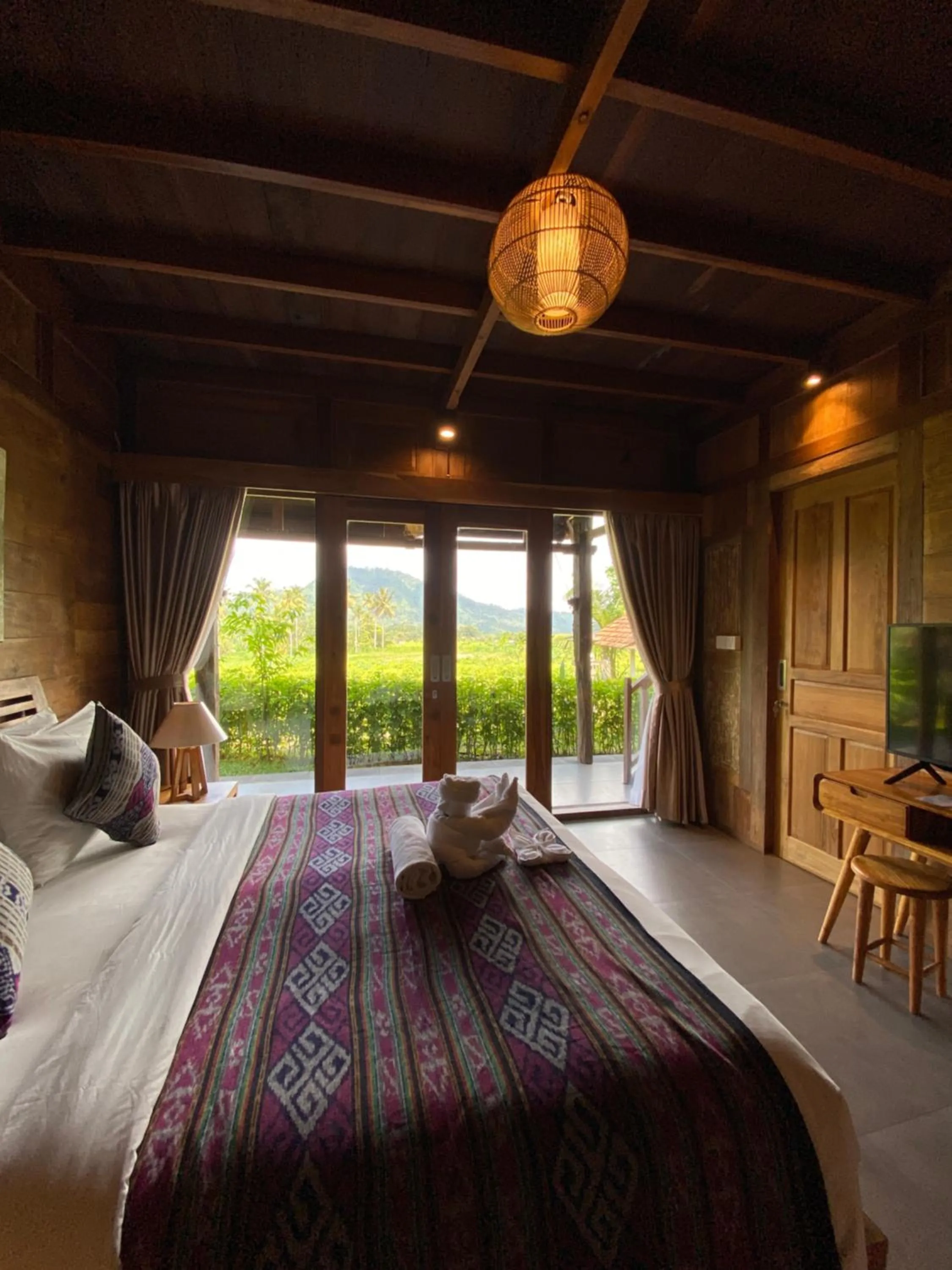 Bedroom, Bed in Kubu Sakian Villa and Restaurant Sidemen