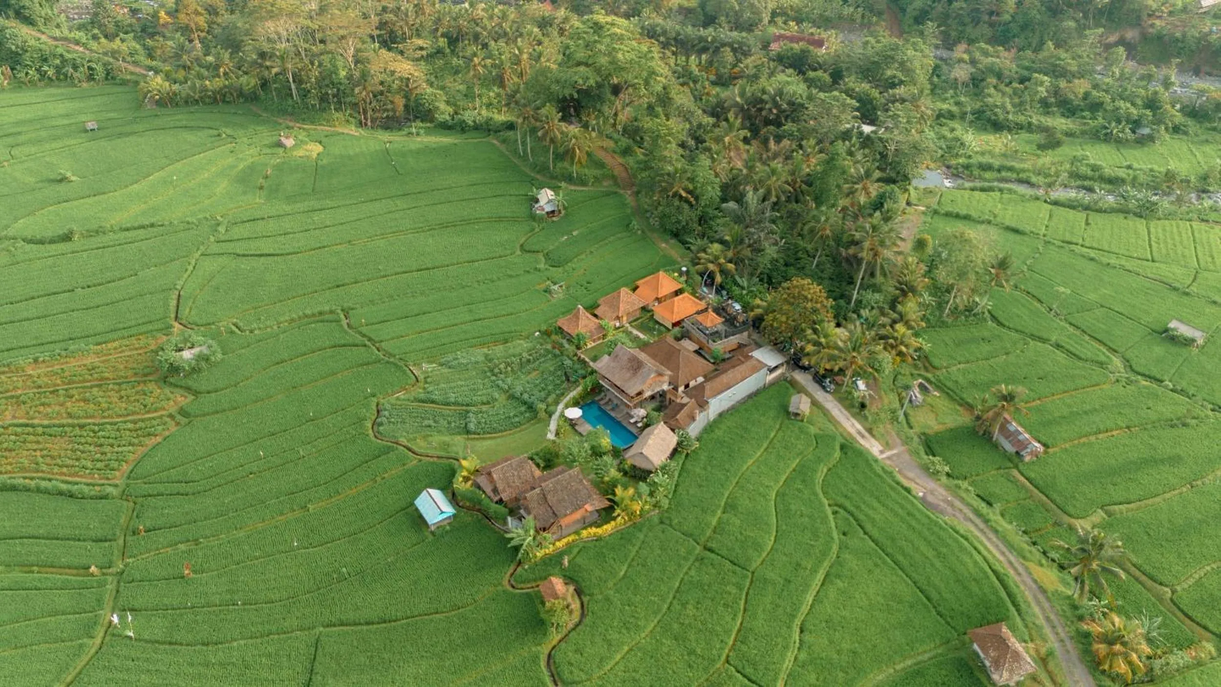 View (from property/room) in Kubu Sakian Villa and Restaurant Sidemen
