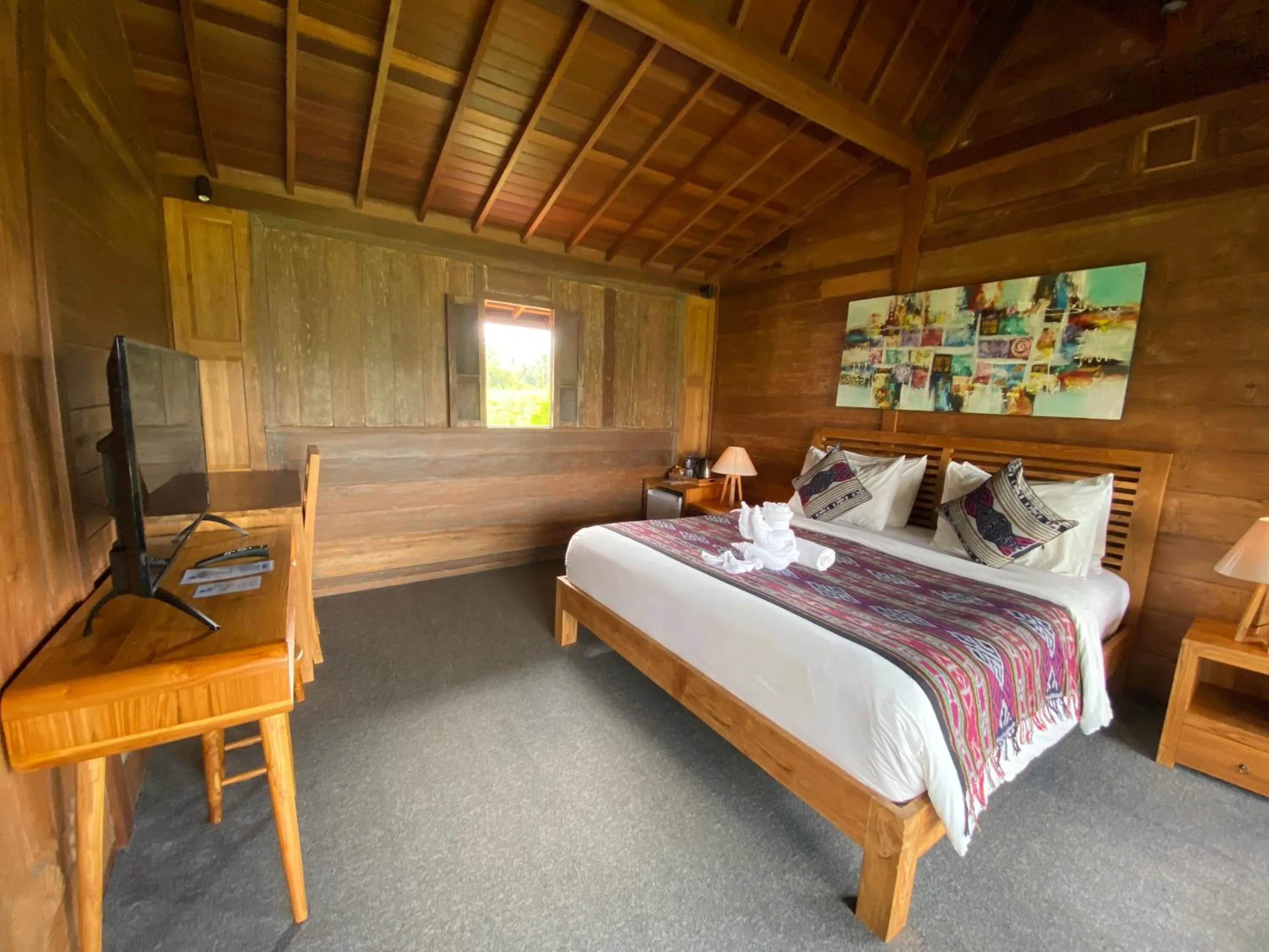 Bedroom, Bed in Kubu Sakian Villa and Restaurant Sidemen
