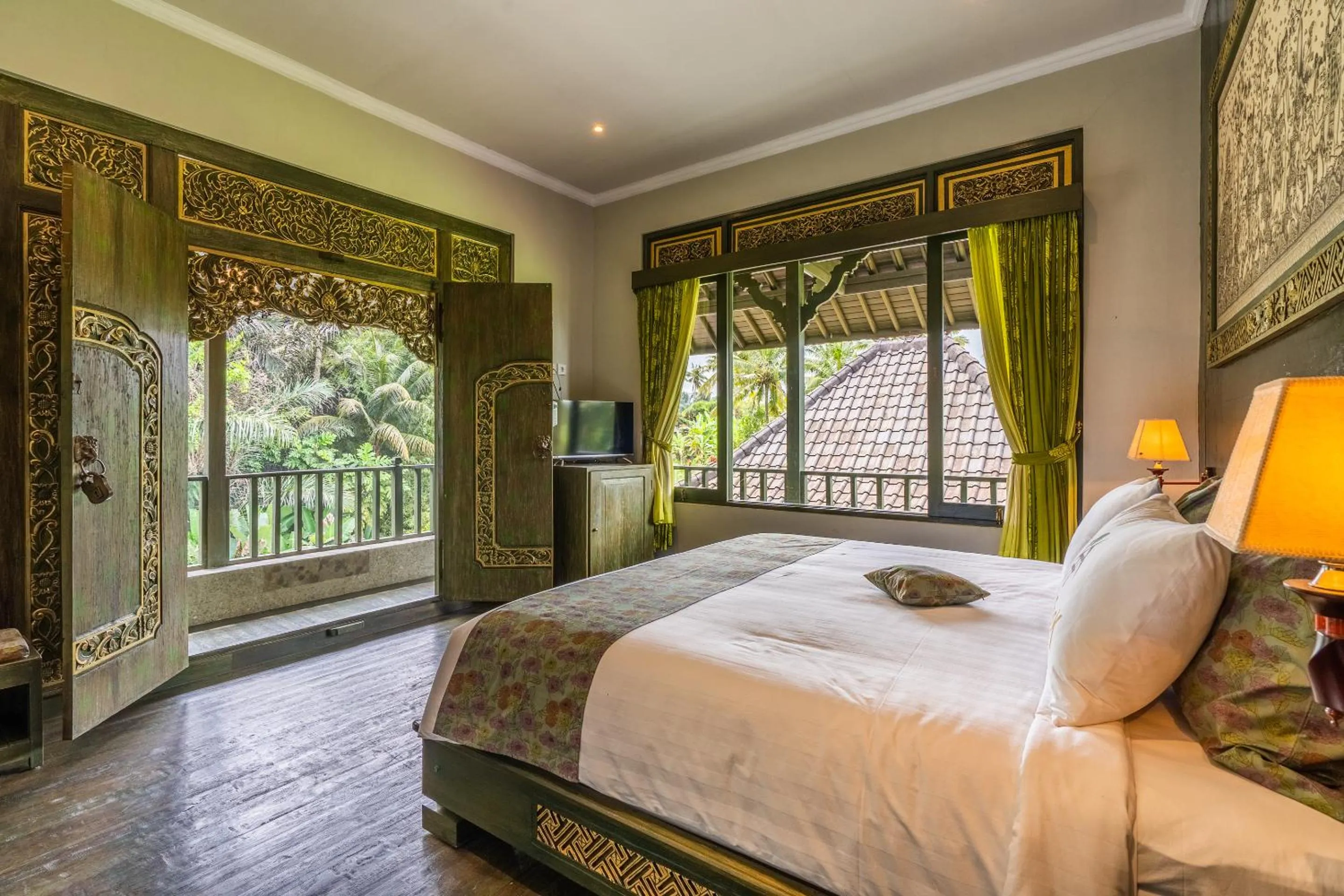 Bed in Huts Rock Ubud