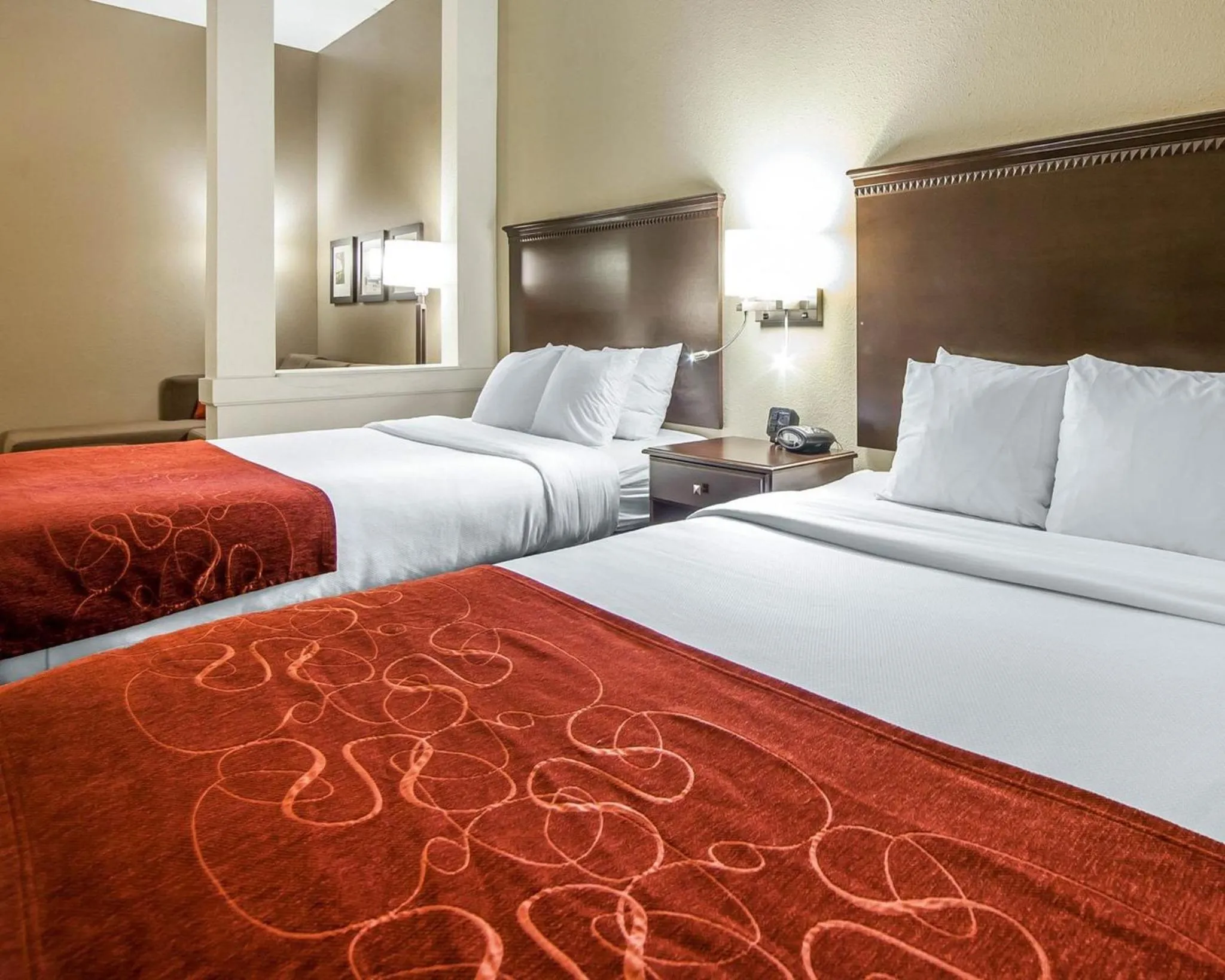 Bed in Comfort Suites Marietta-Parkersburg