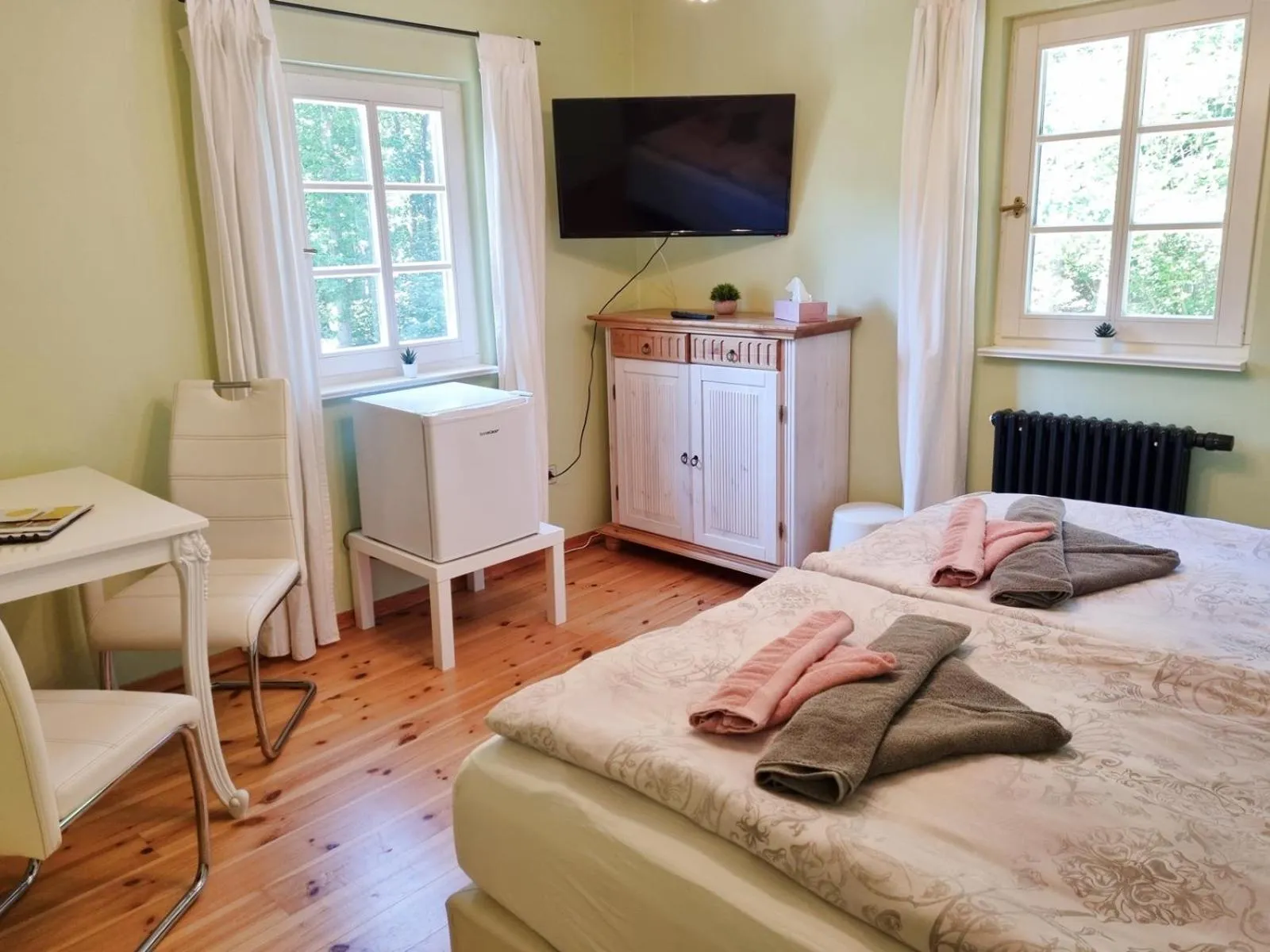 Bed in Strandhotel Lindequist