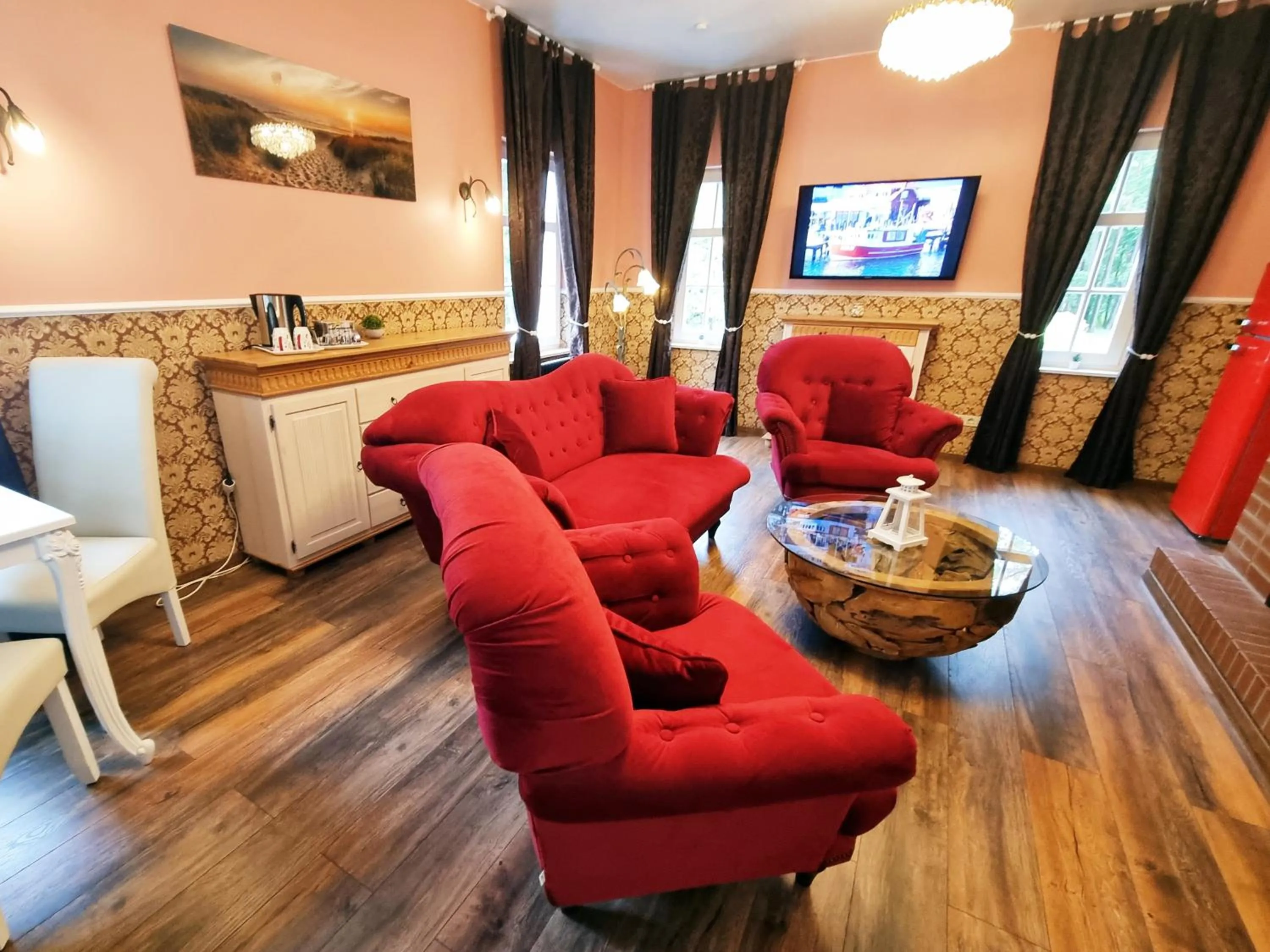 Living room in Strandhotel Lindequist