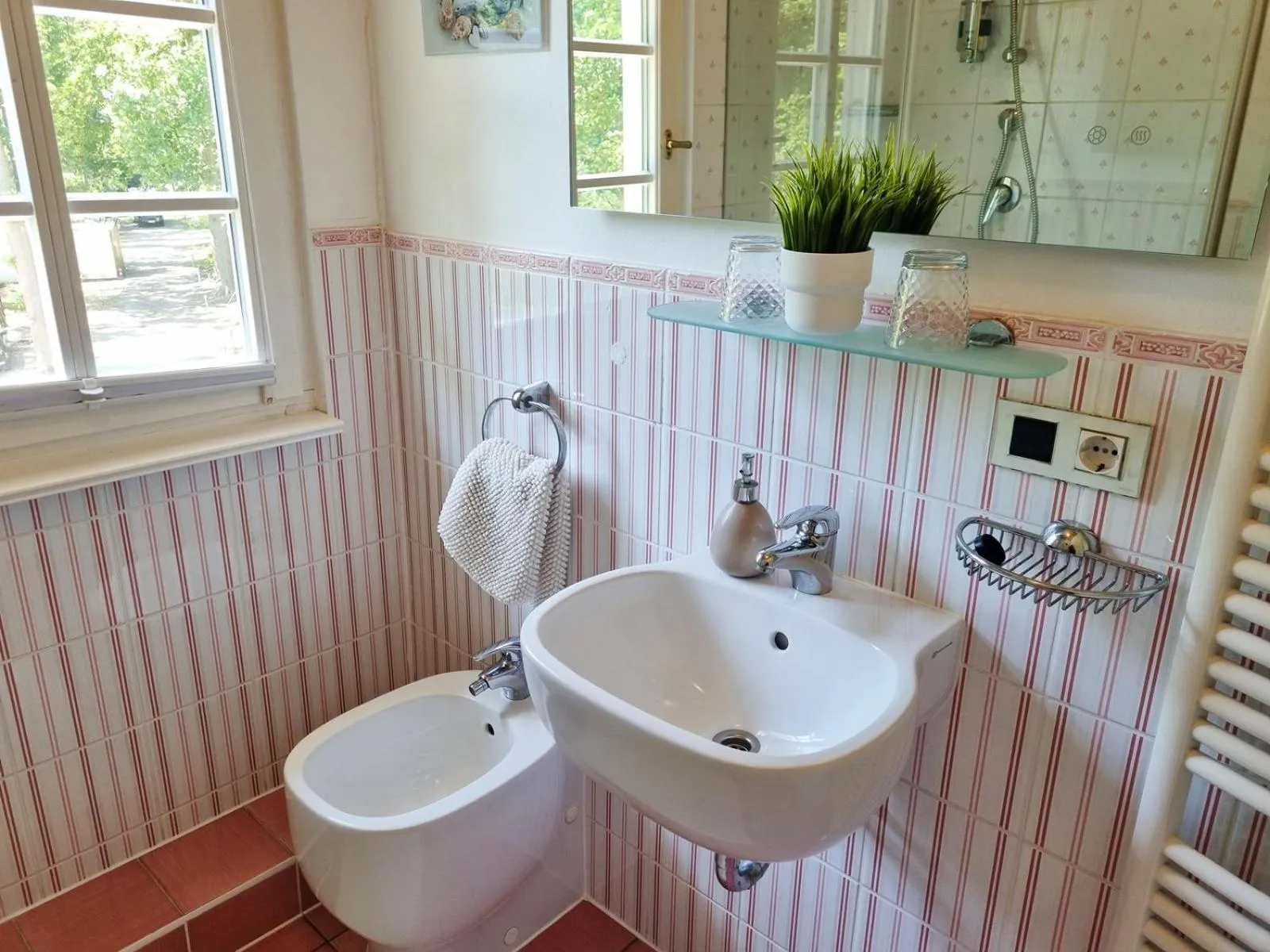 Bathroom in Strandhotel Lindequist