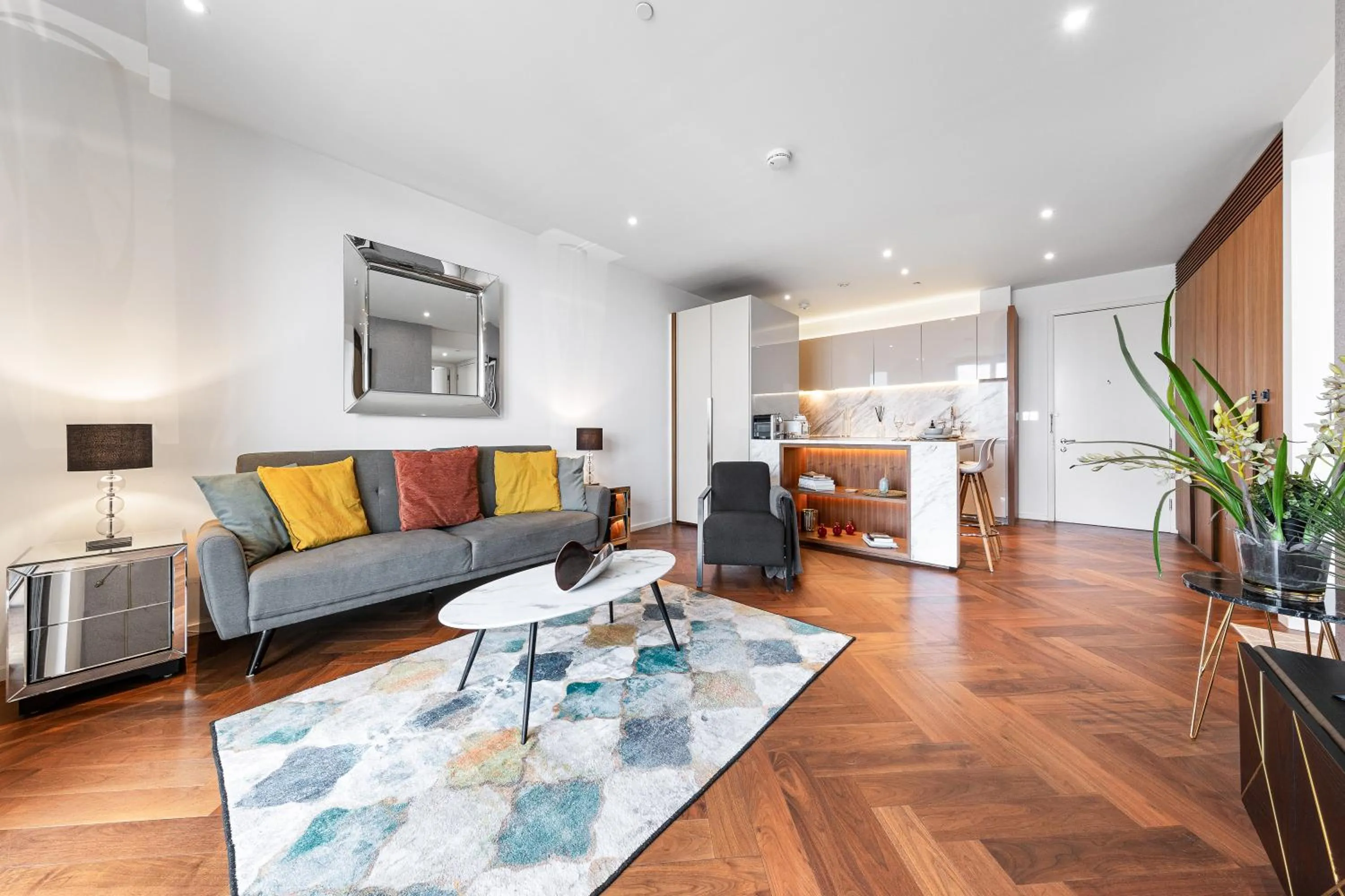 TV and multimedia in River Panorama Central London 2 bedroom New Development