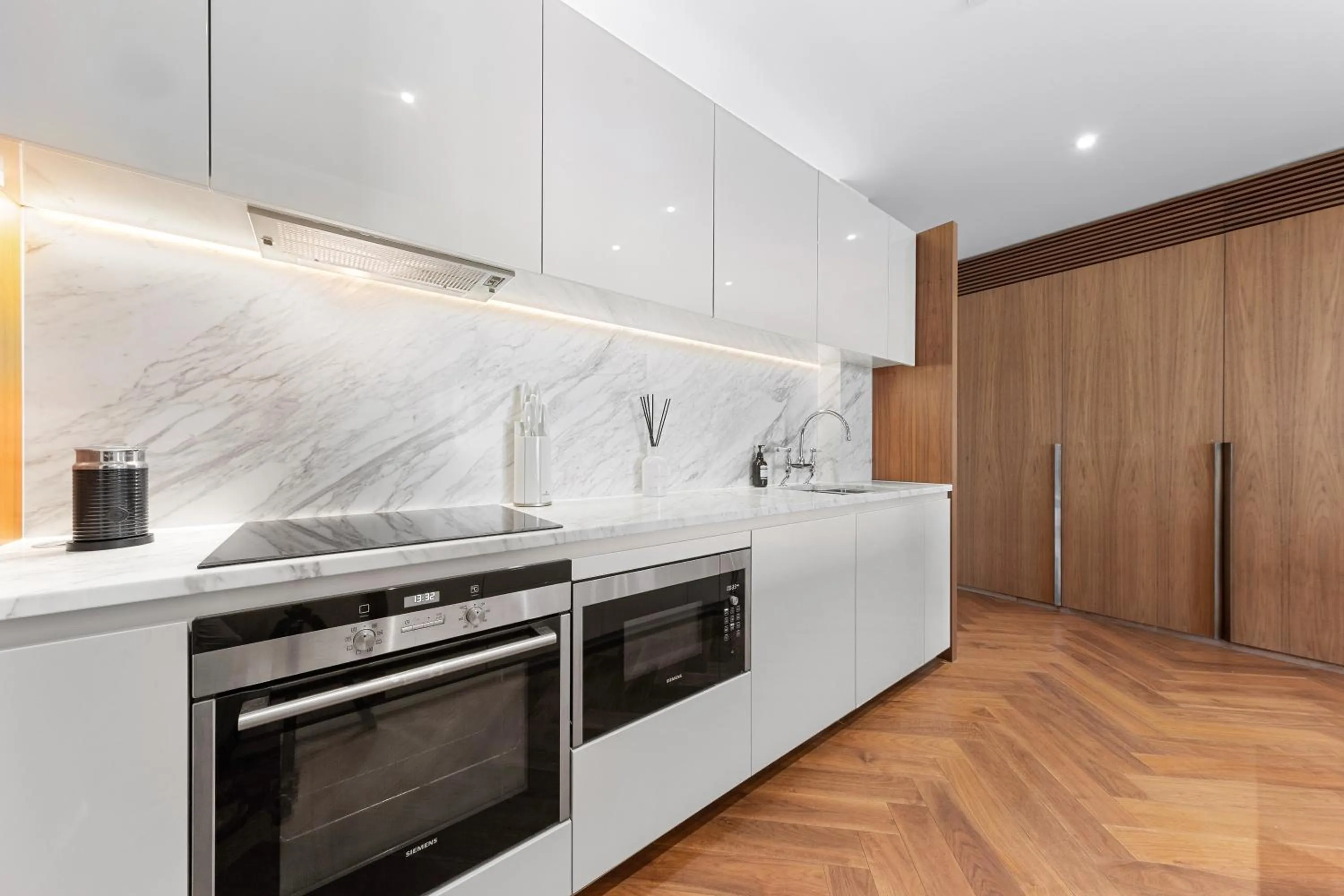 Kitchen or kitchenette in River Panorama Central London 2 bedroom New Development