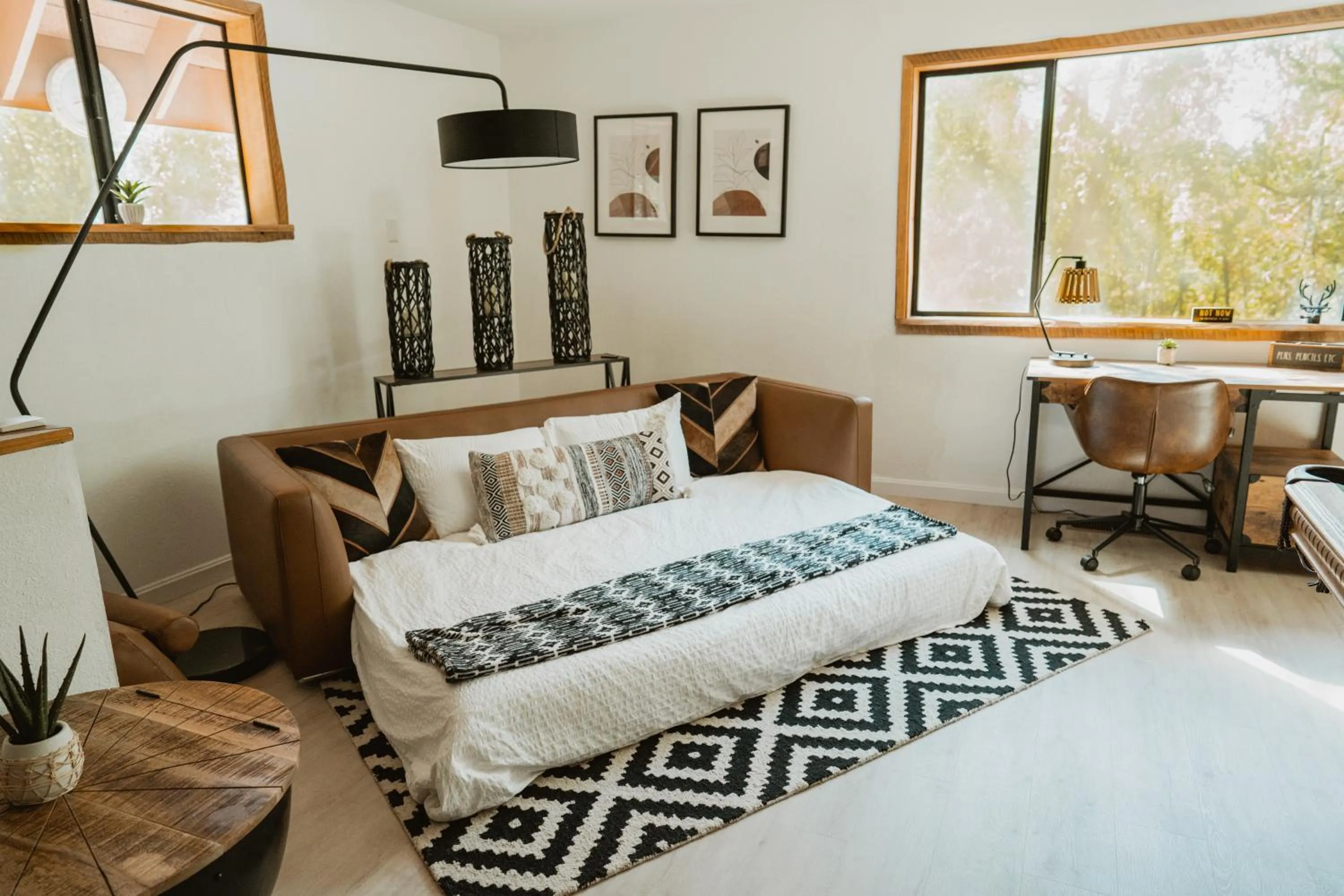 Bed in Romantic Forest Lovers Nest by Casa Oso