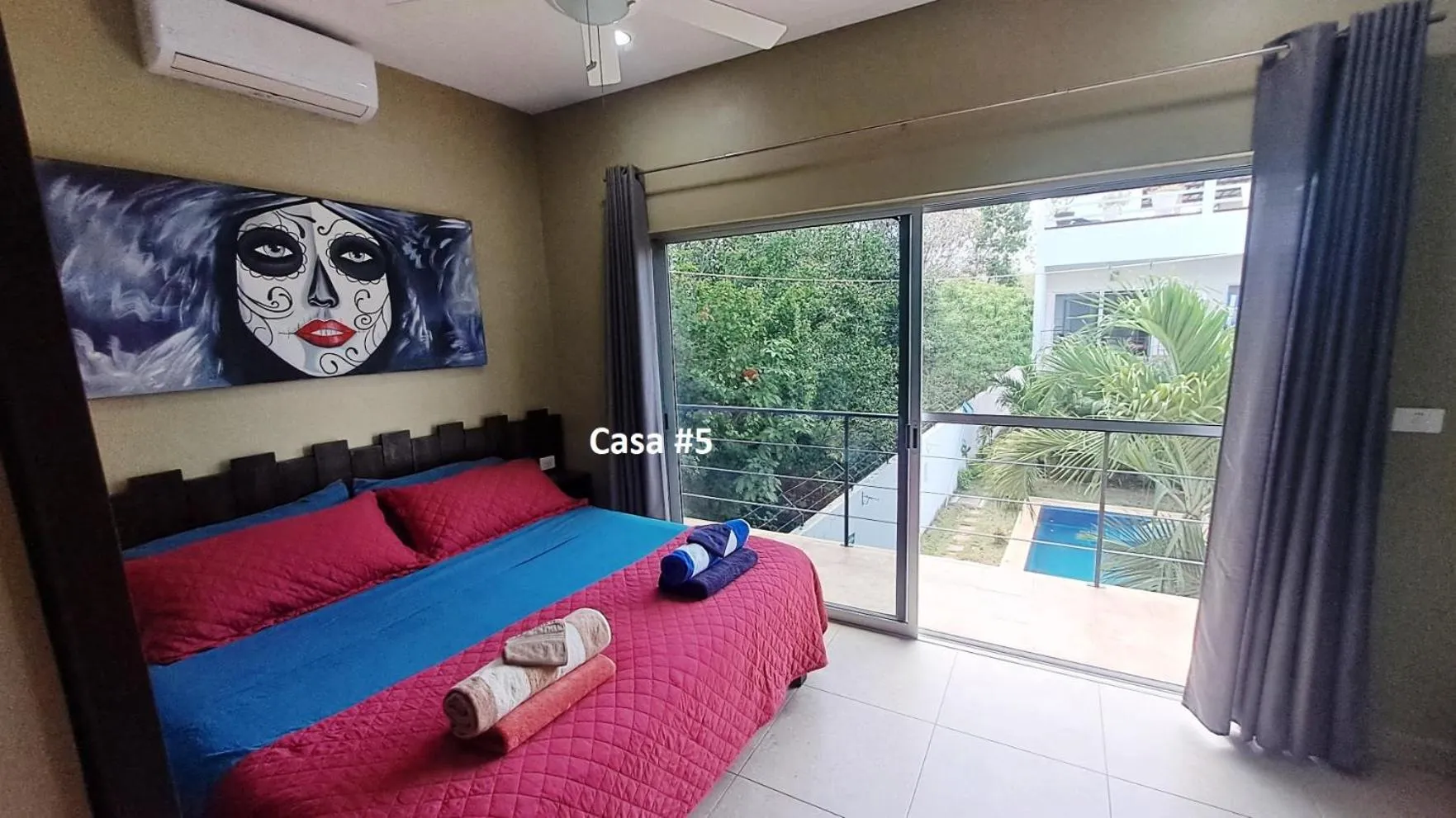 Bed in Casa Mtl Tulum