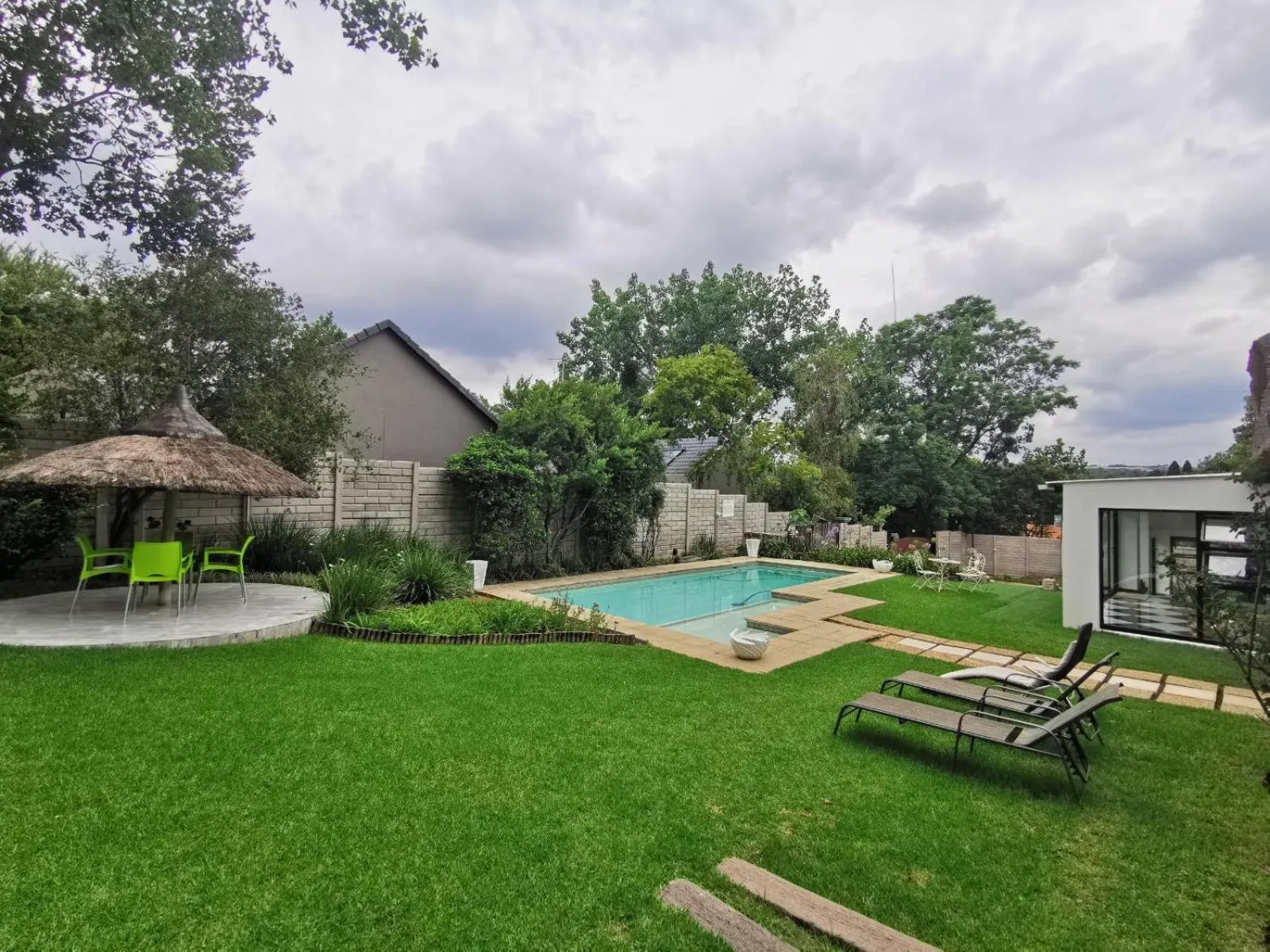 Pool view in Muco Guest House