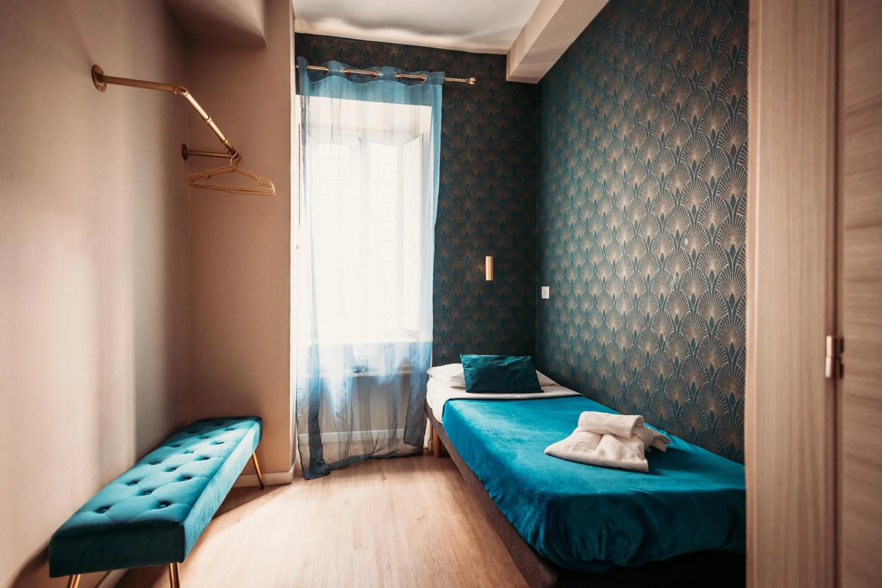 Bed in Hotel Domus Tiberina
