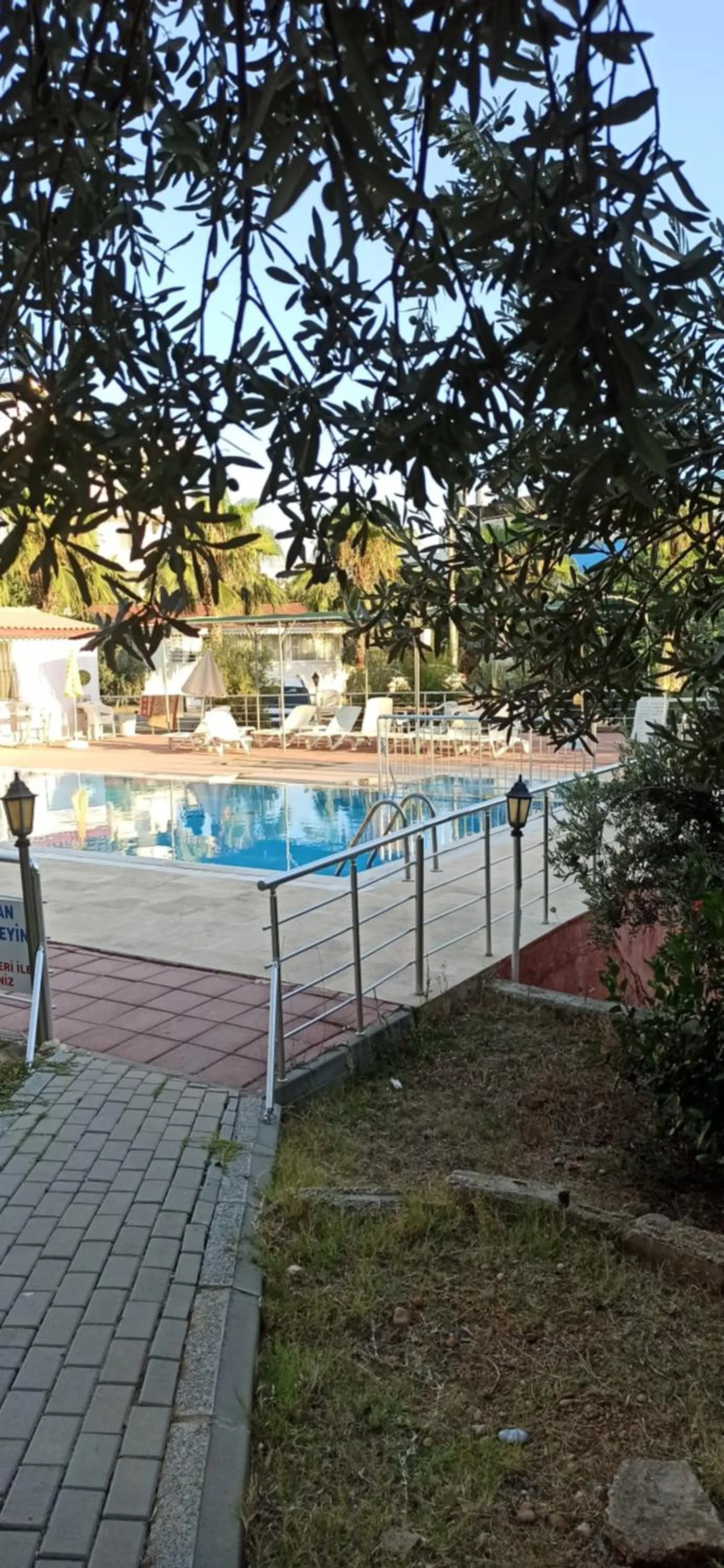 Pool view in Sercan Apart