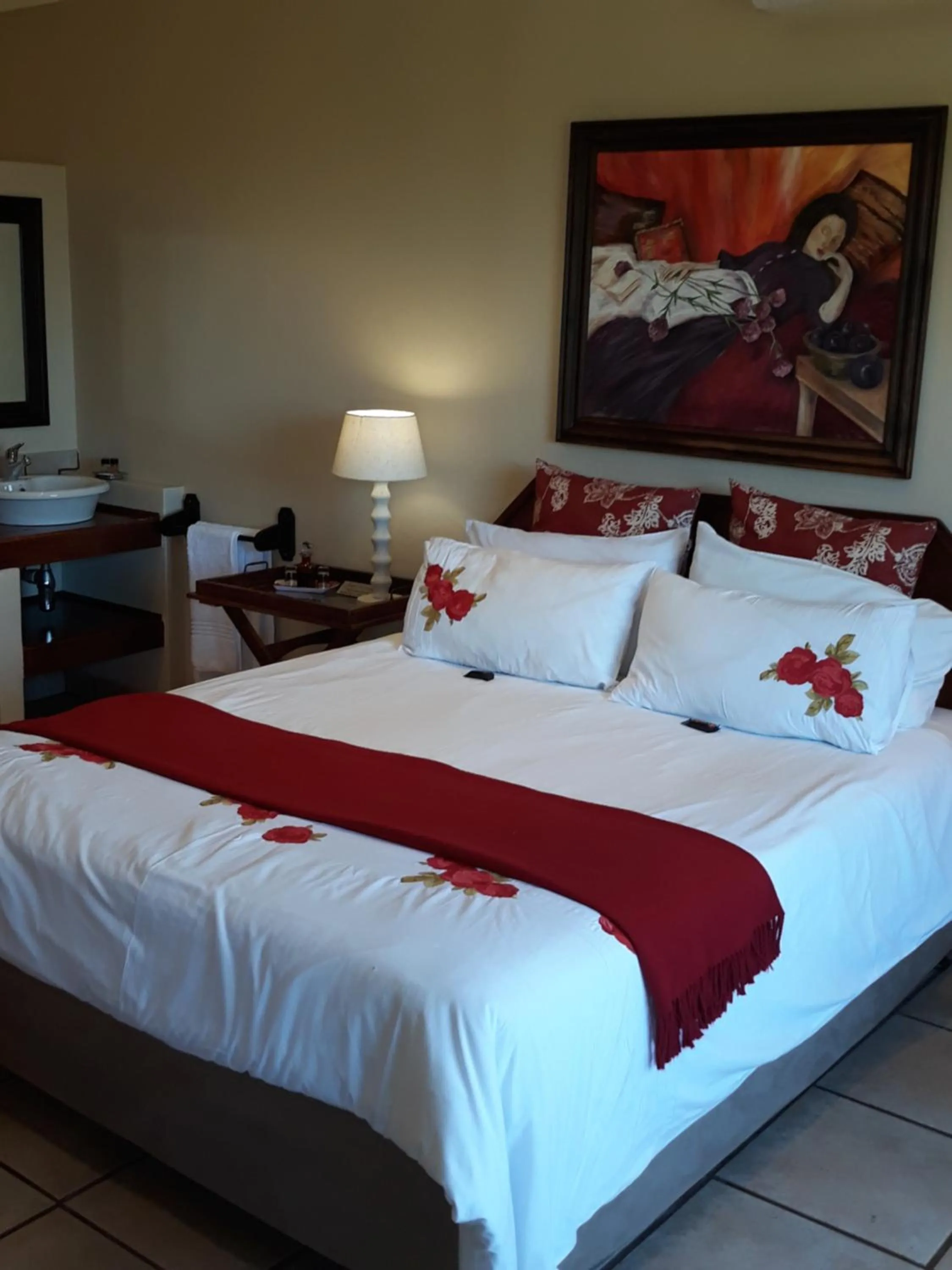 Bed in Joan's Bed and Breakfast