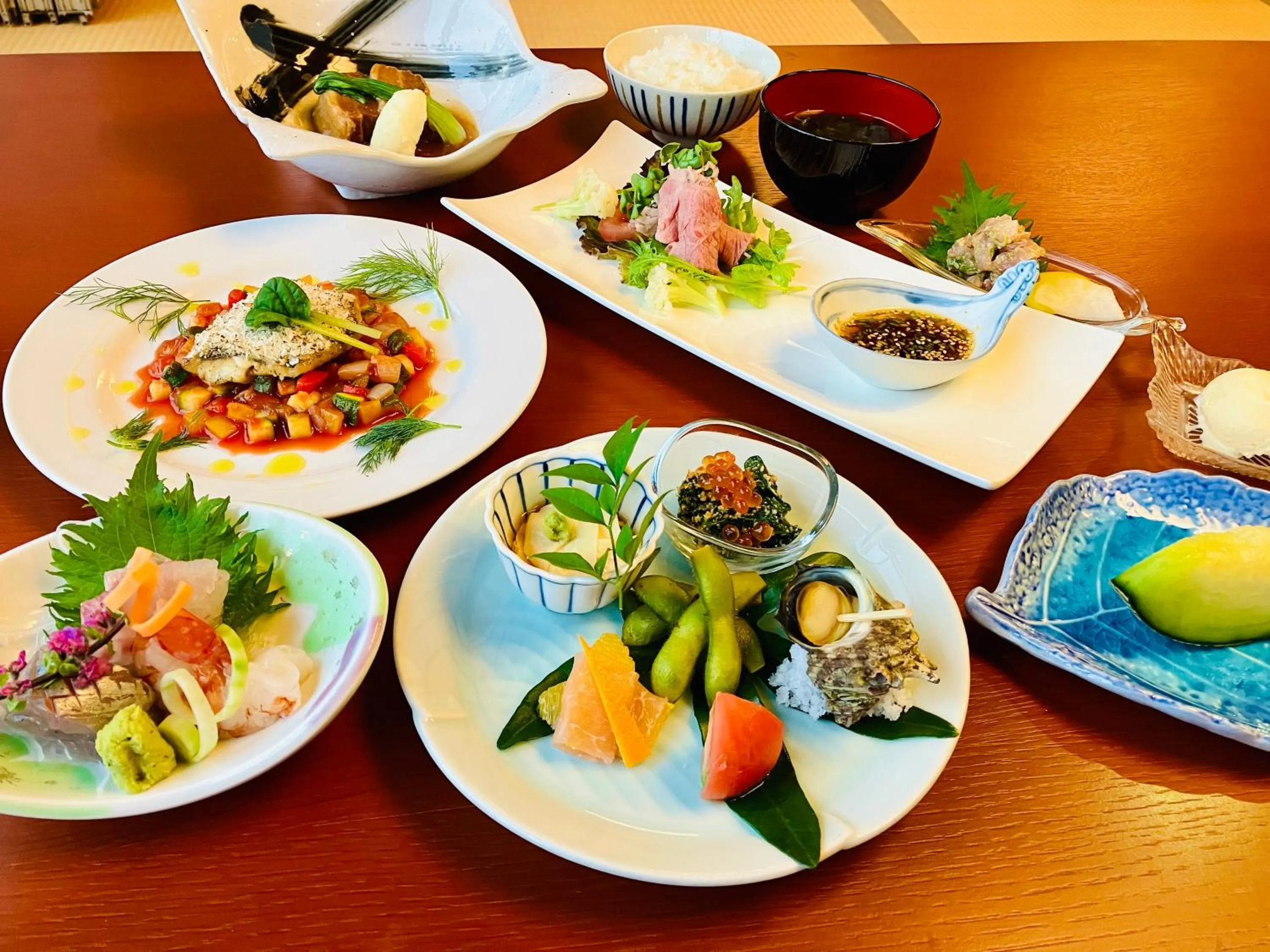 Dinner in ISOLA Izukogen