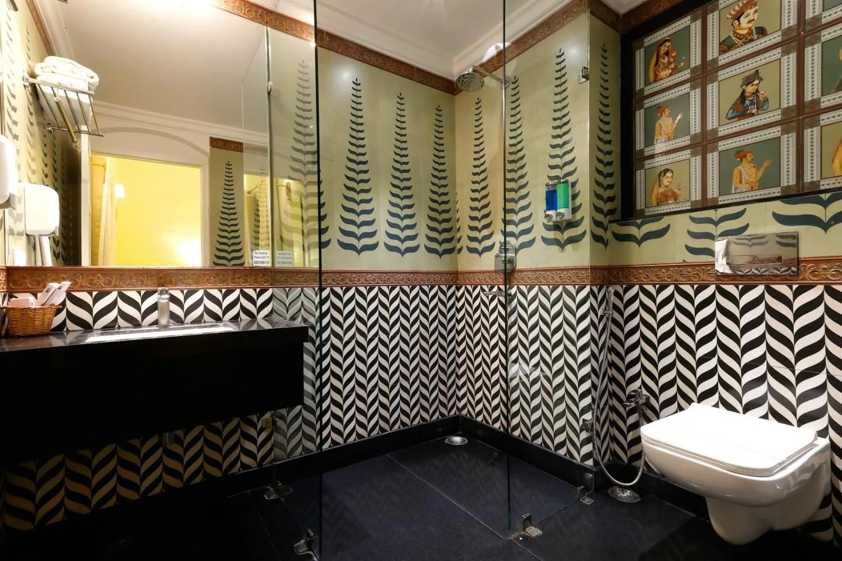 Bathroom in Saroja Heritage, Varanasi