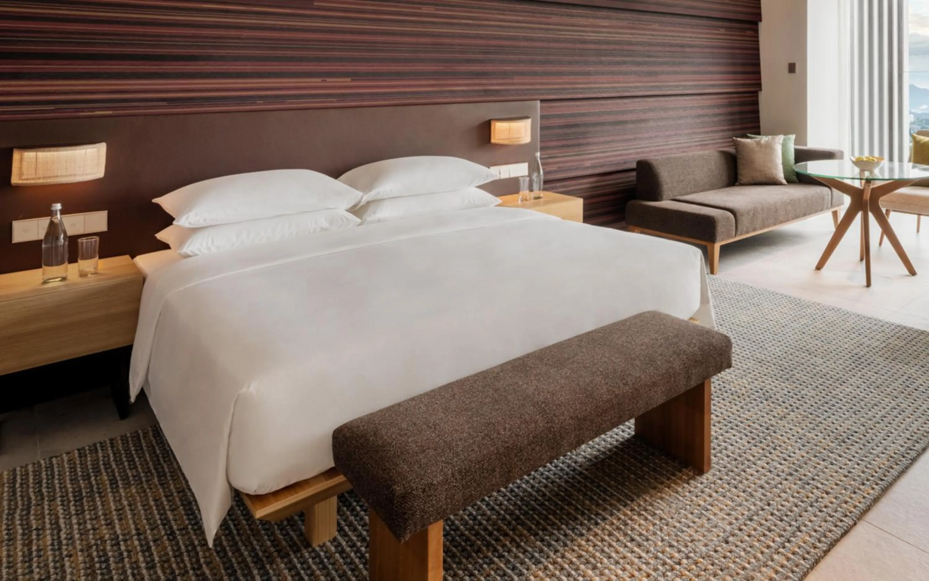 Bed in Hyatt Centric Kota Kinabalu