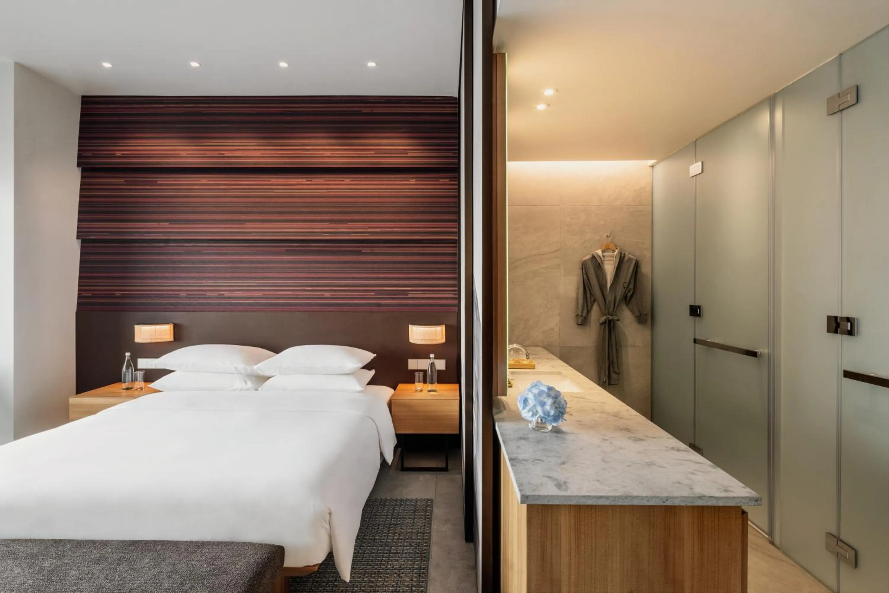 Bed in Hyatt Centric Kota Kinabalu