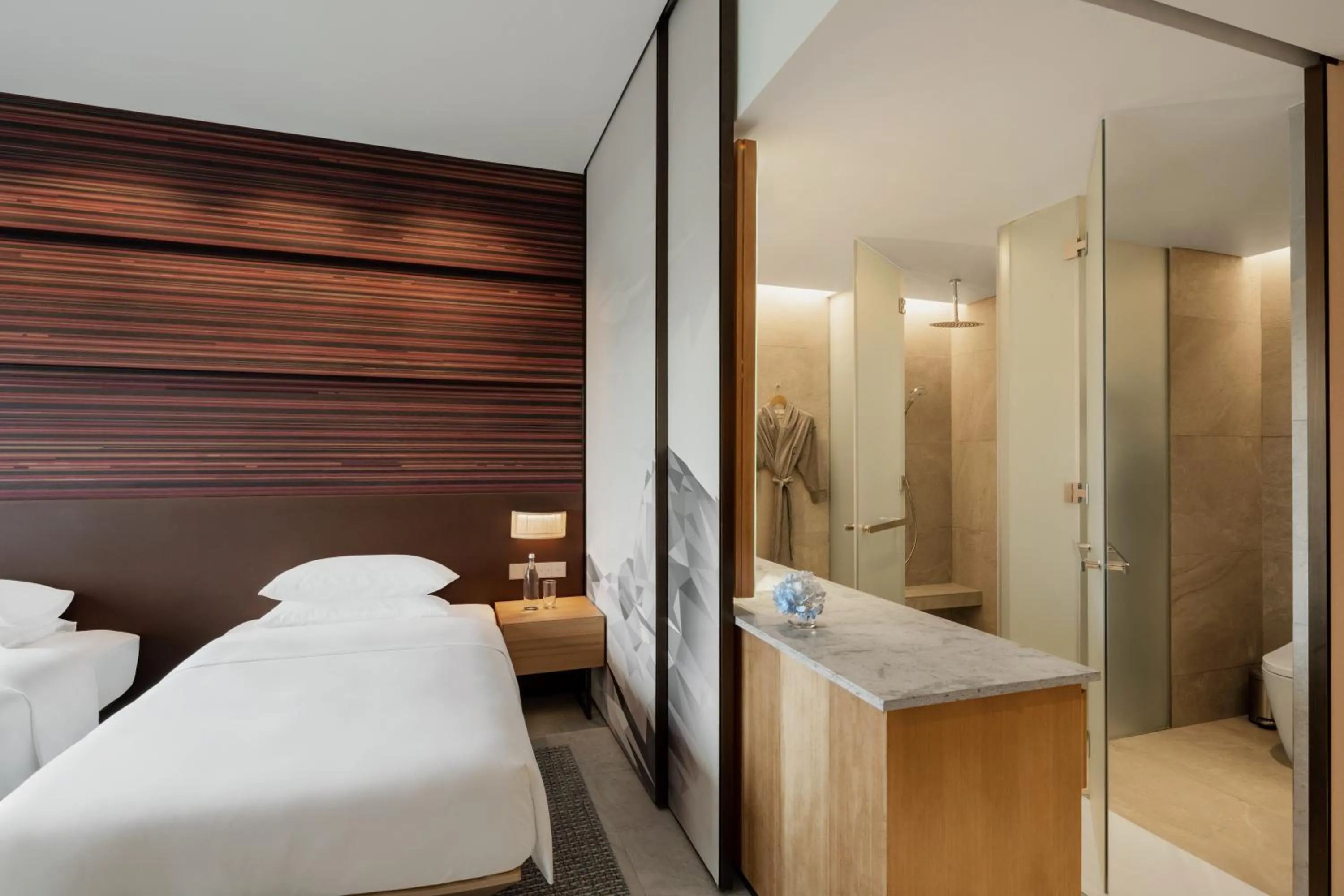 Shower, Bed in Hyatt Centric Kota Kinabalu