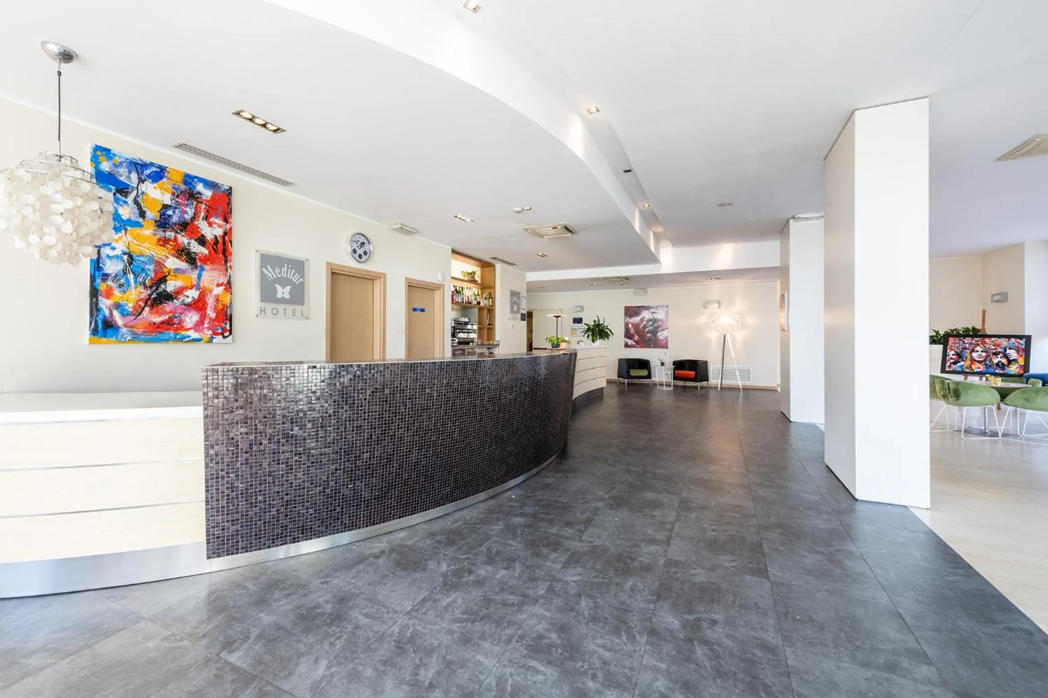 Lobby or reception in Meditur Hotel Udine Nord