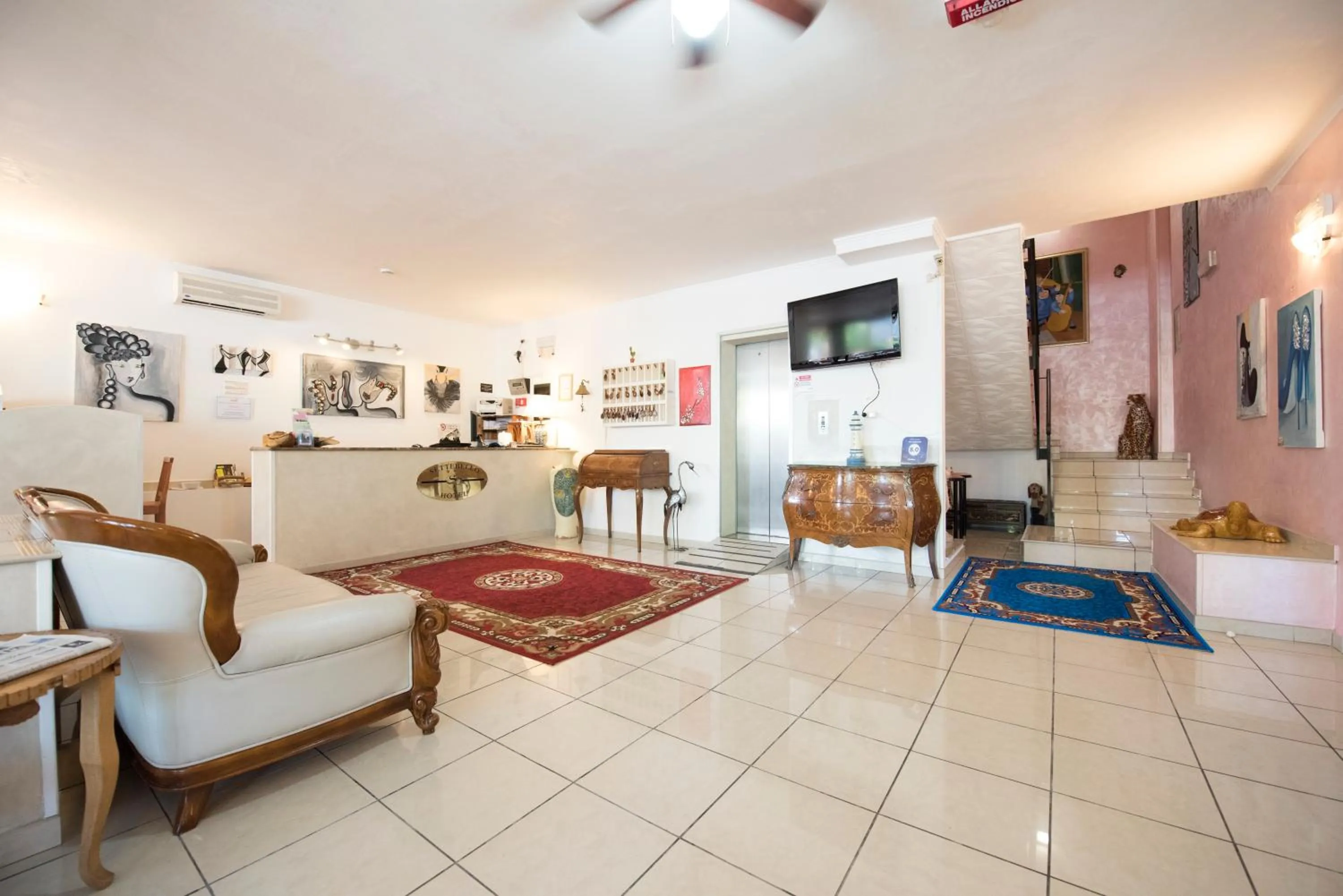 Lobby or reception in Hotel Settebello B&B