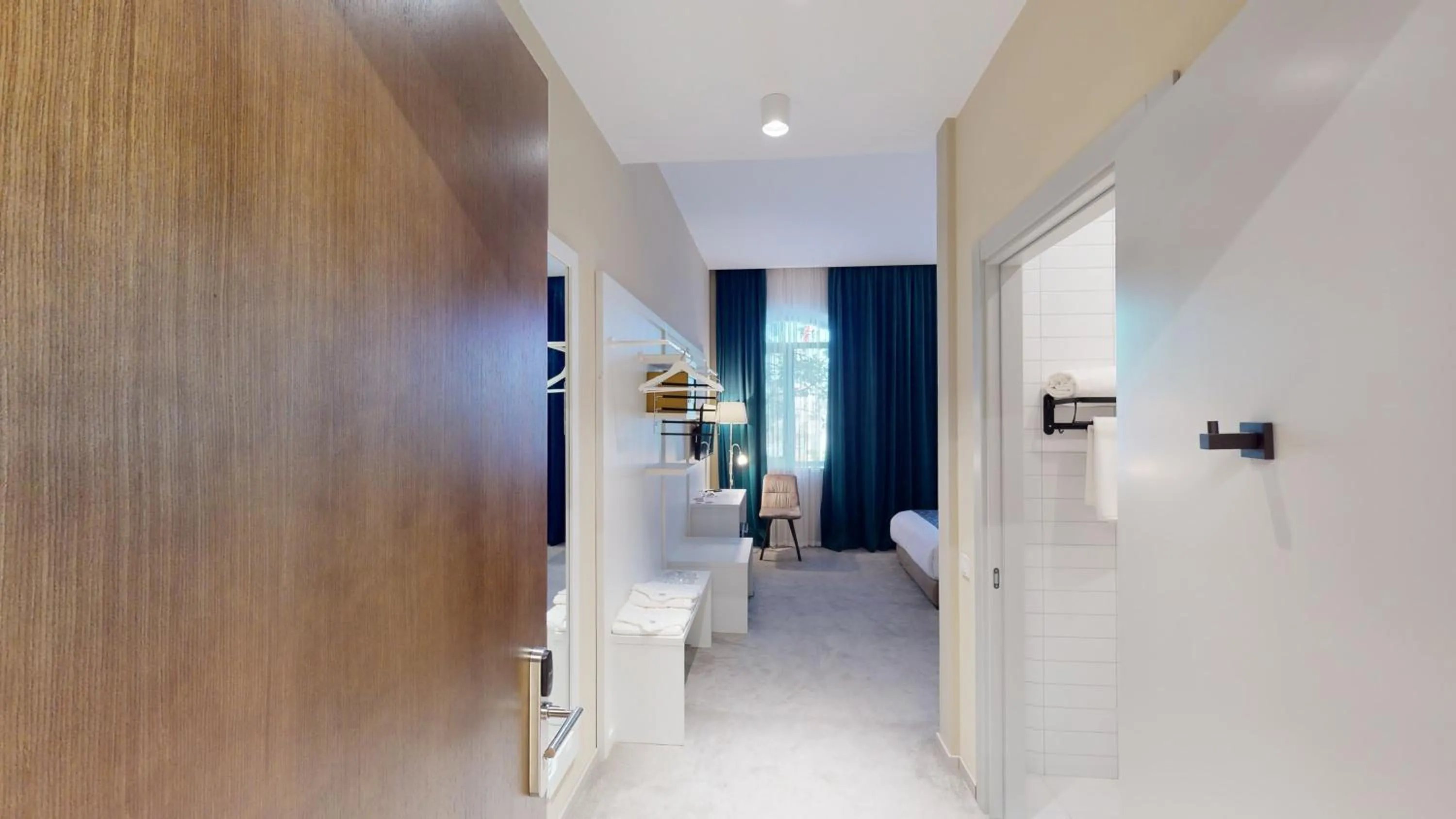 Bathroom, Bed in EPIGRAPH Design Hotel