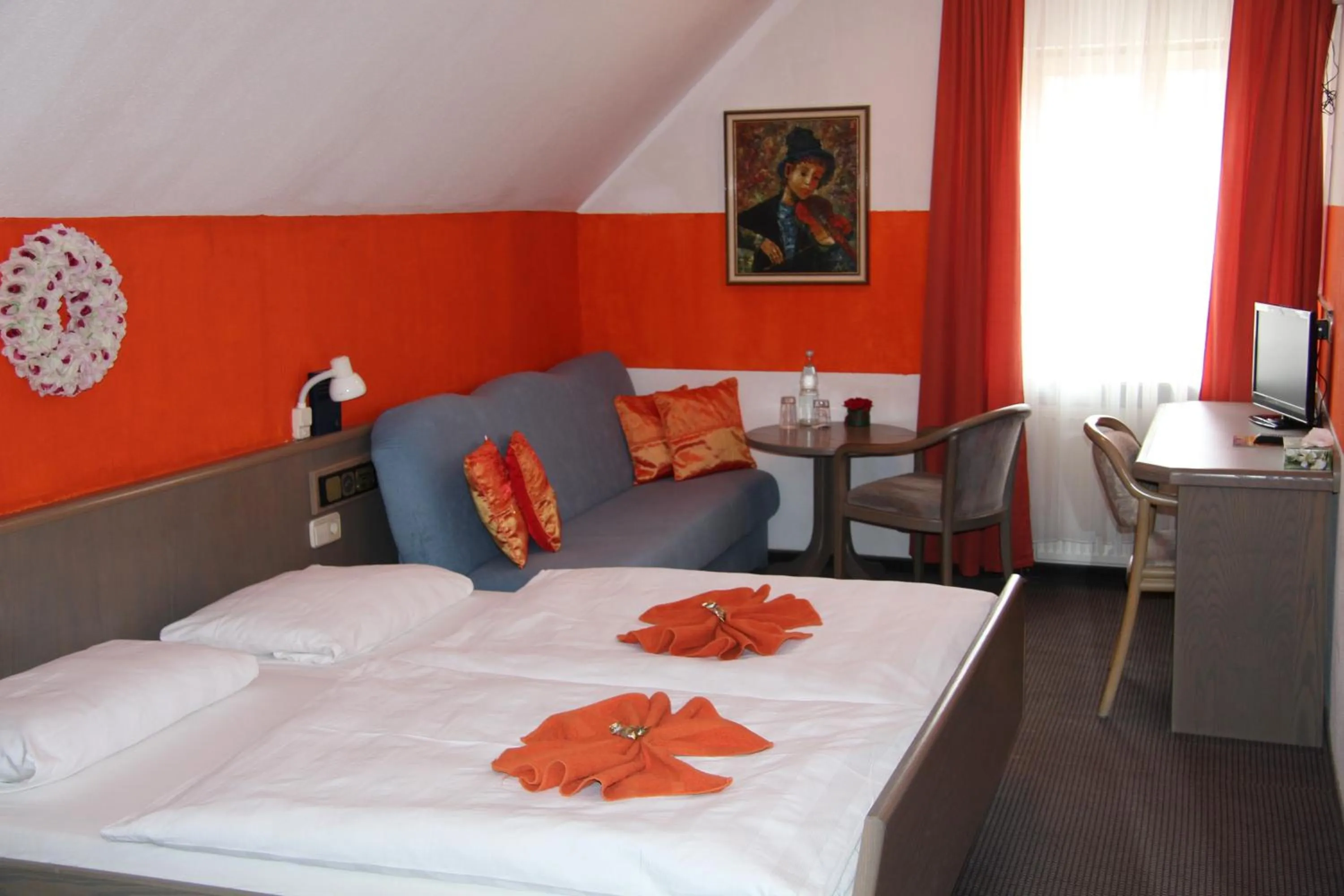 Bed in Hotel am Schloss Neuenstein