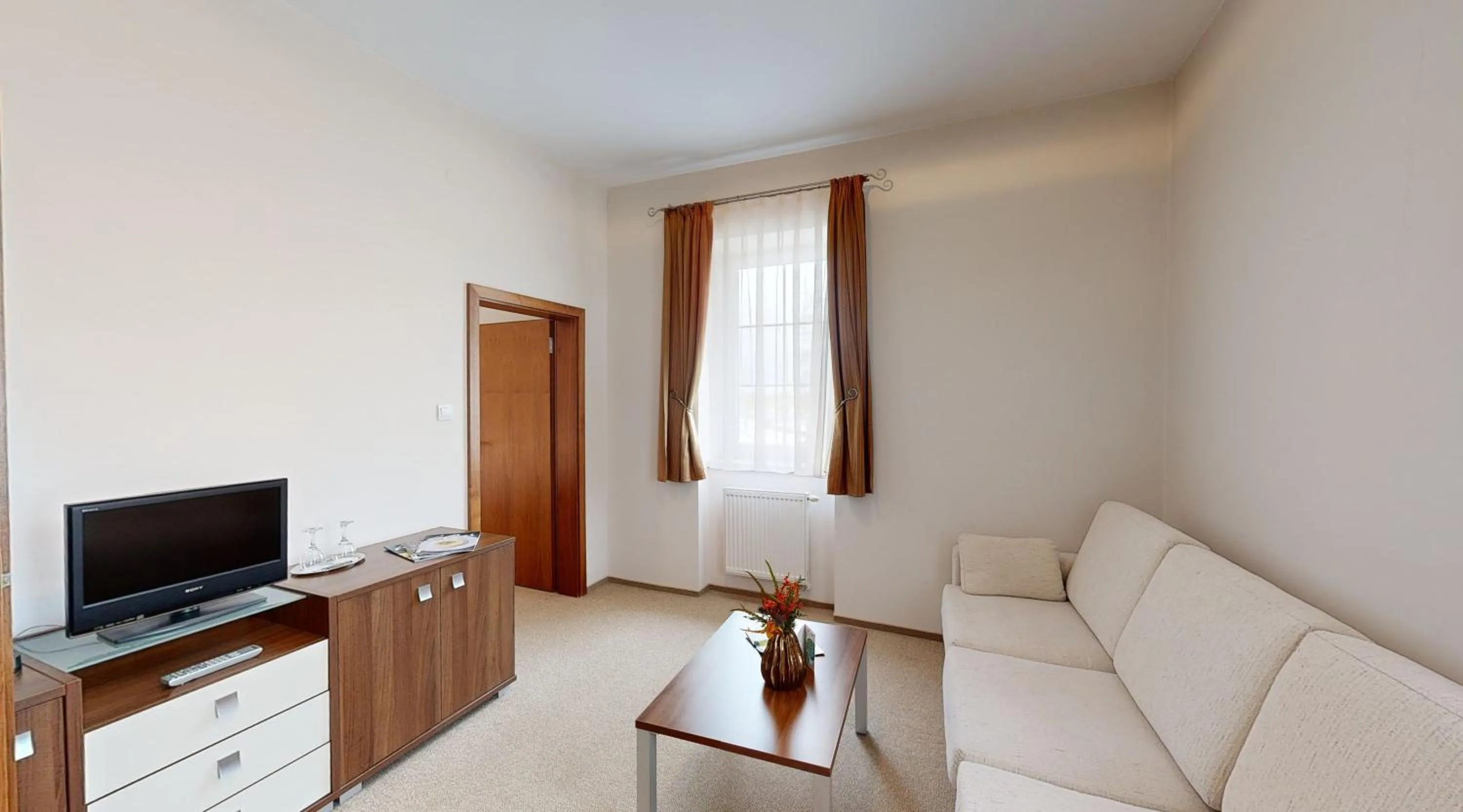 Seating area in Apex Hotel