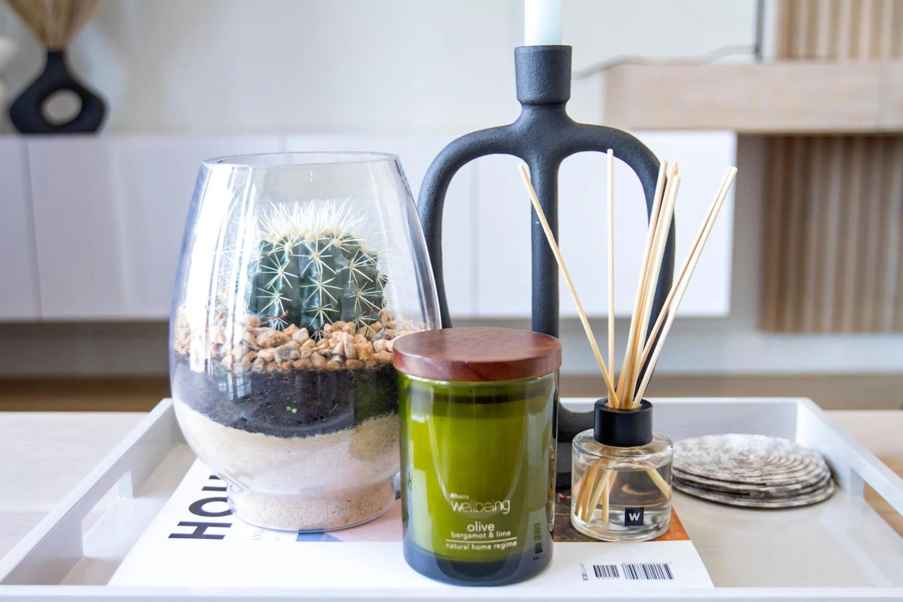 Decorative detail in Executive Apartment at Ellipse Waterfall