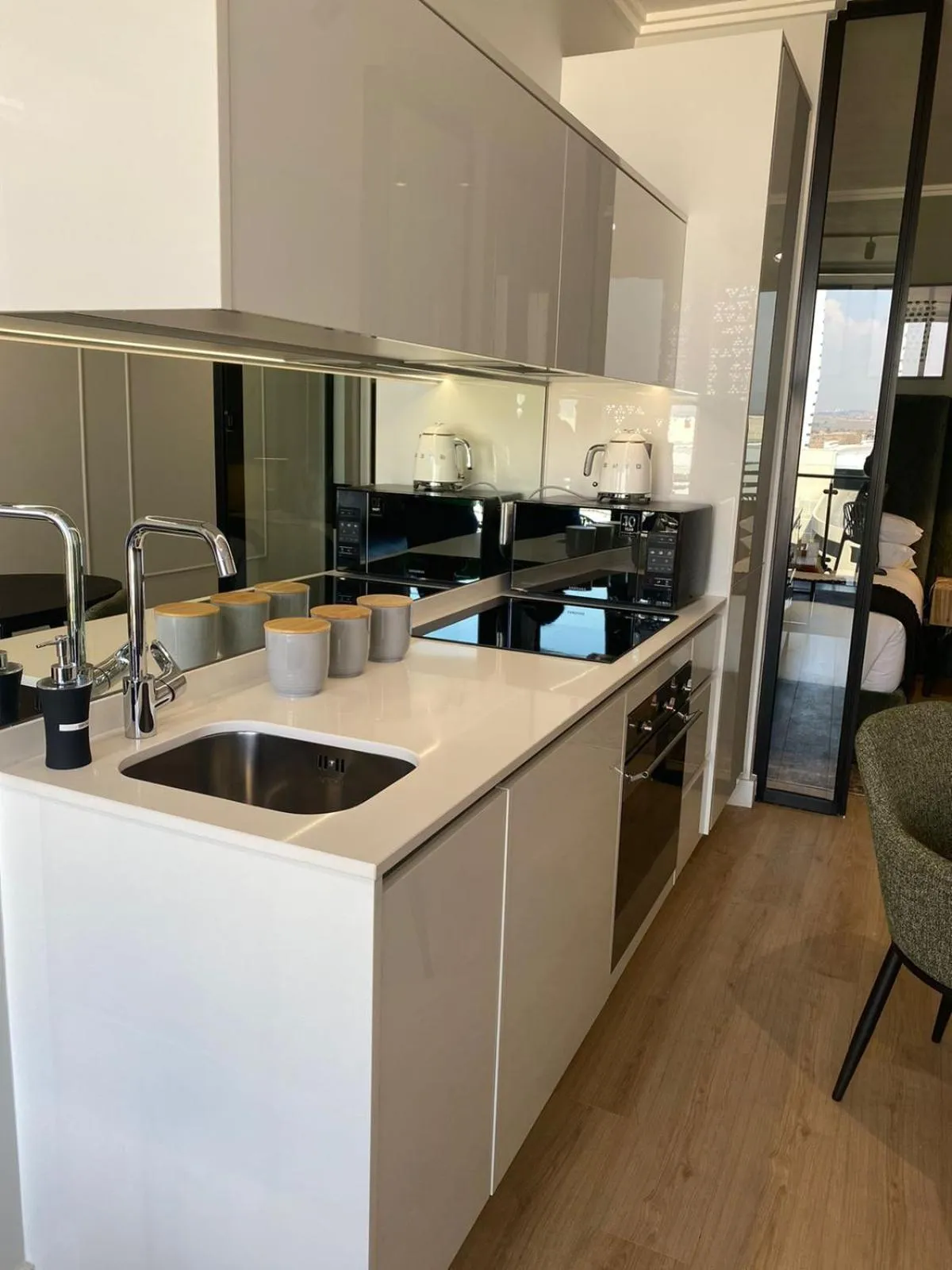 Kitchen or kitchenette in Executive Apartment at Ellipse Waterfall