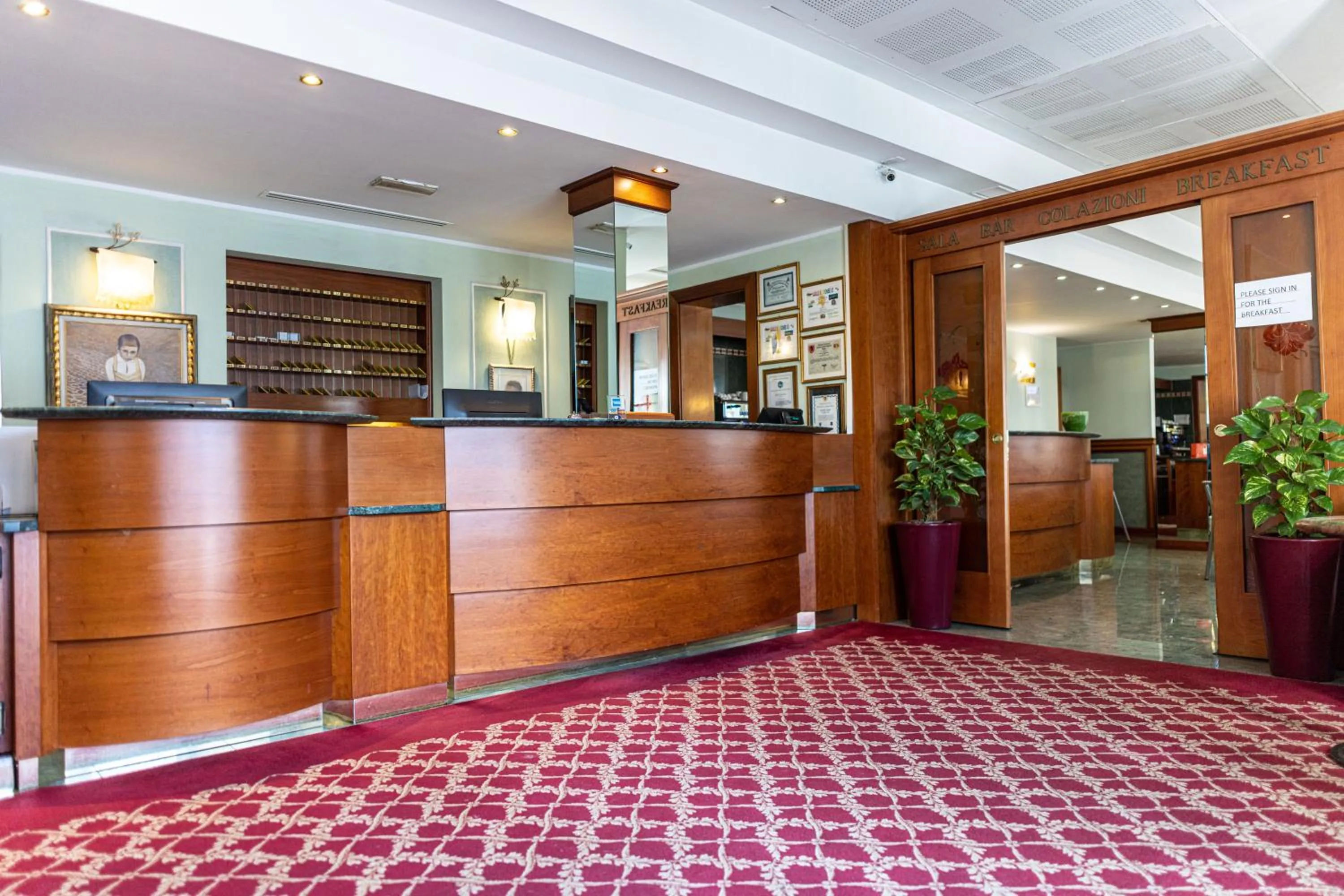 Lobby or reception in Hotel Mary