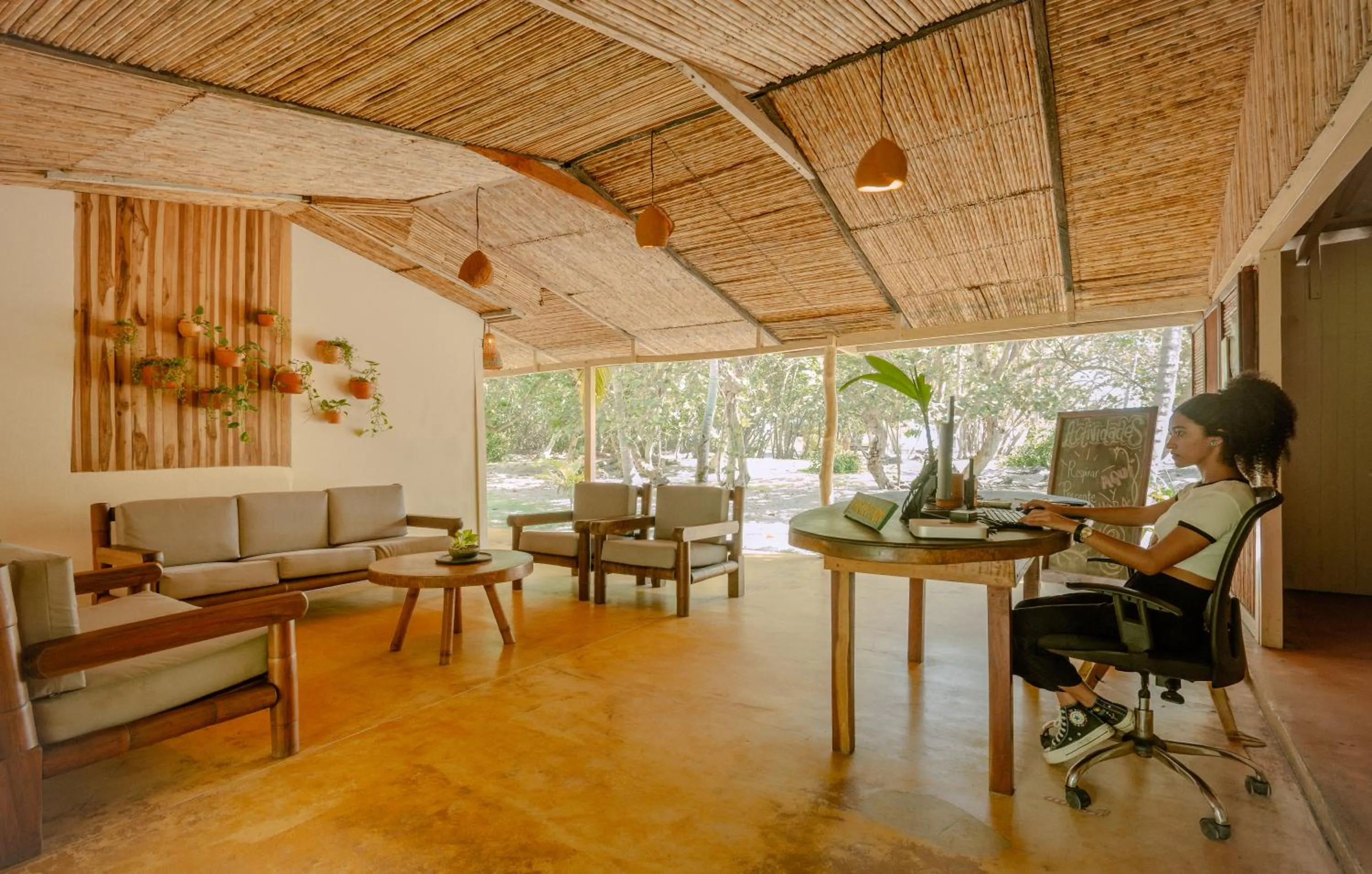 Lobby or reception in Santuario Playa Bonita