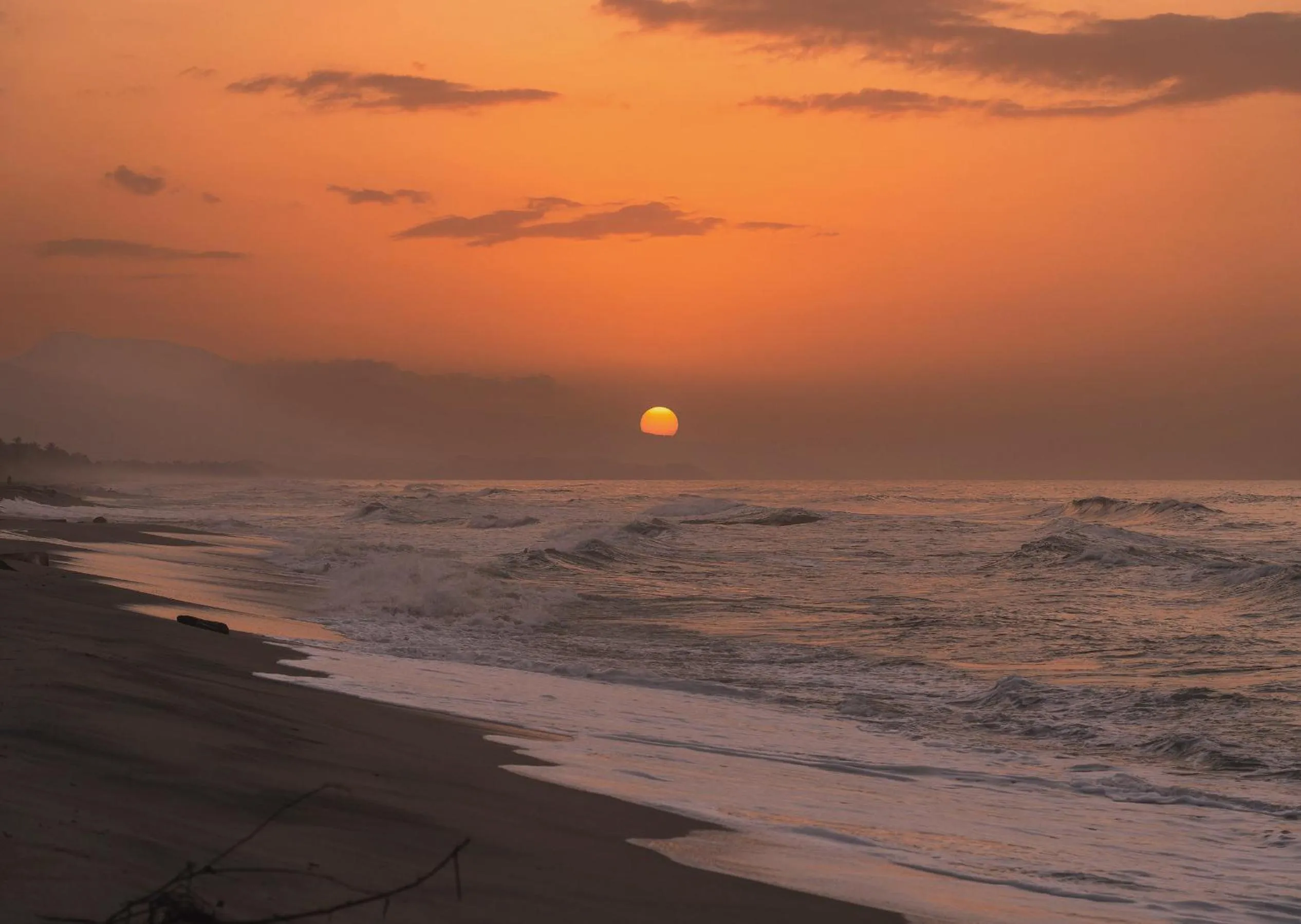 Sunset in Santuario Playa Bonita