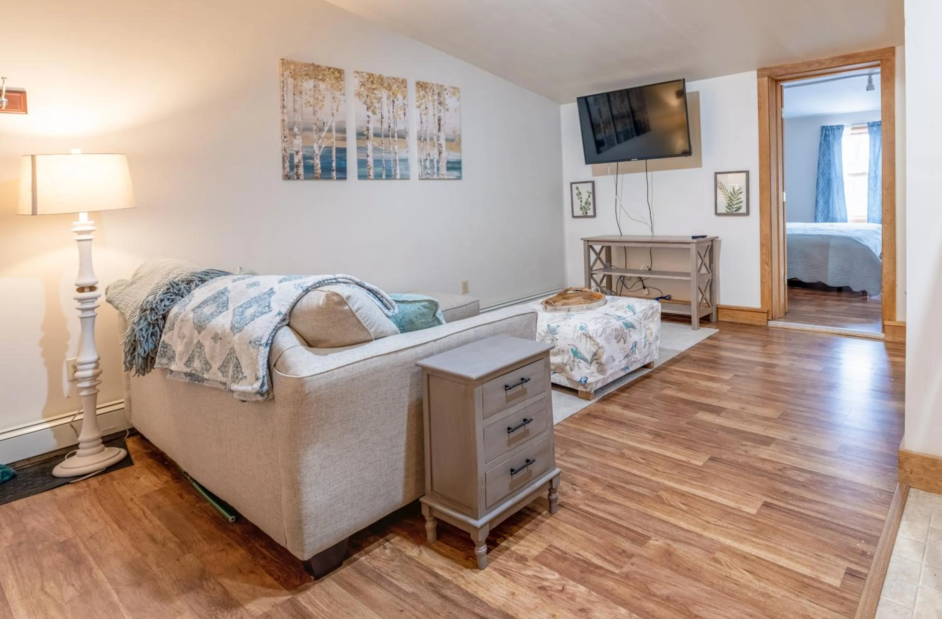 Bed in Downtown Apartments in Bar Harbor