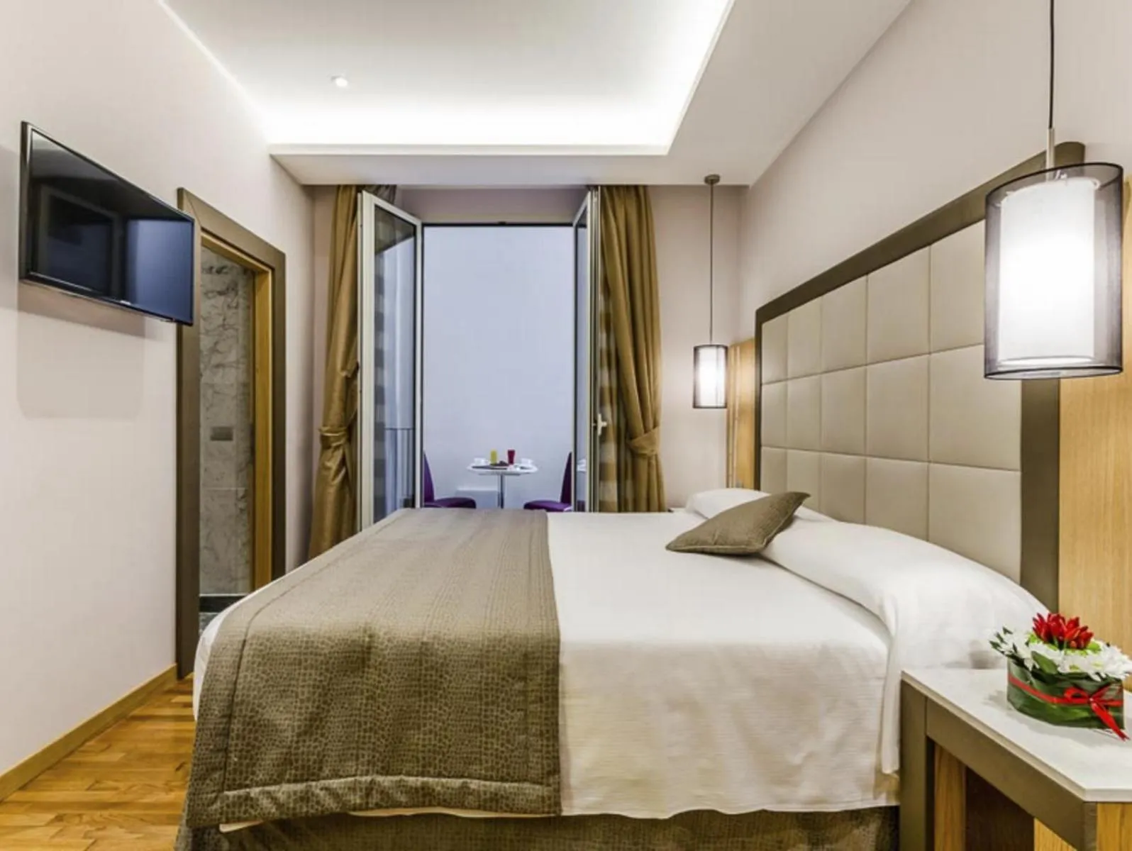 Bedroom, Bed in Hotel Giolli Nazionale