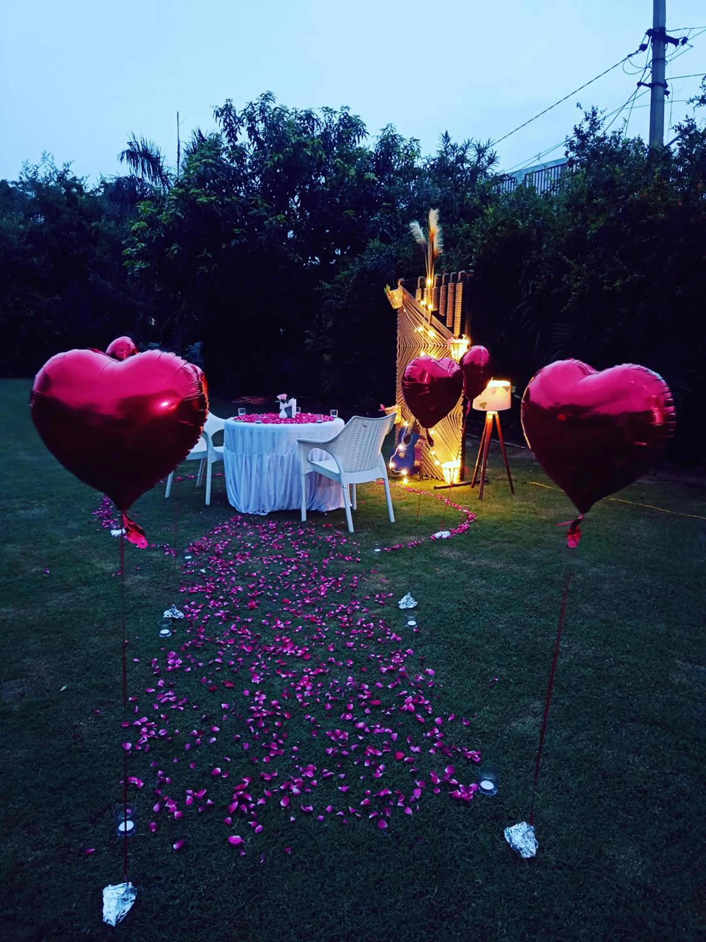 Dining area in Green Club Farm
