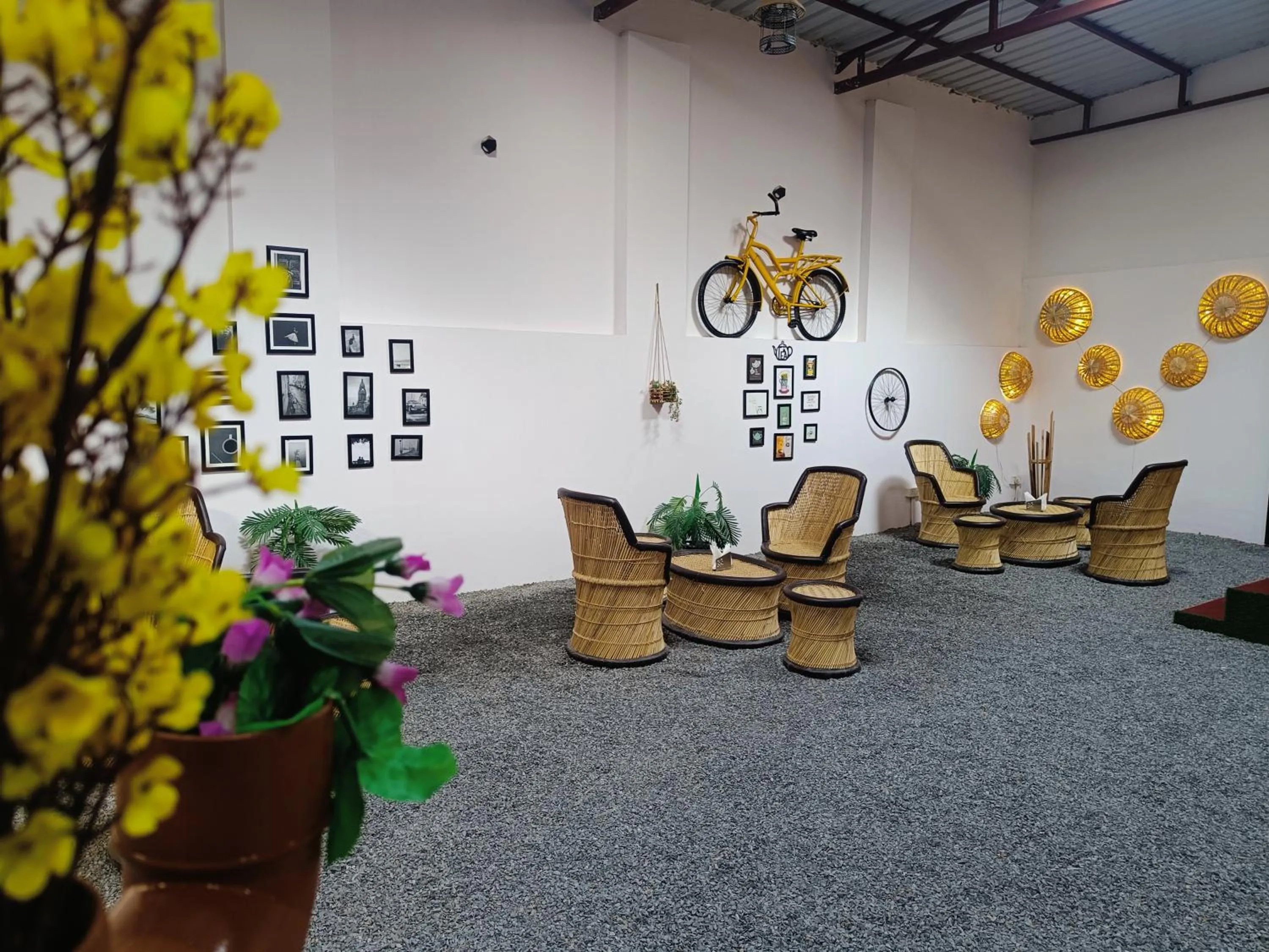 Seating area in Green Club Farm