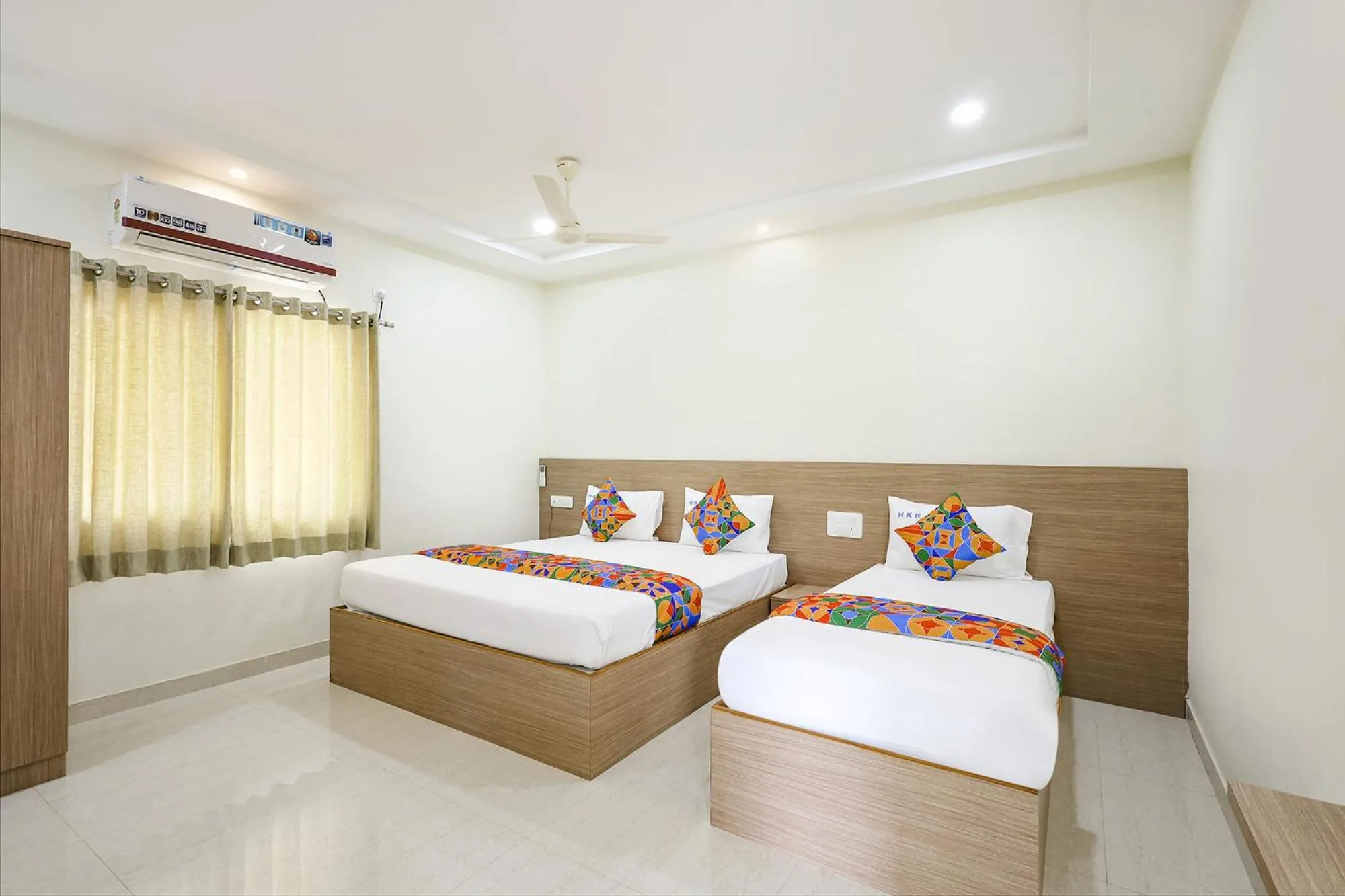 Bed in FabHotel Karthikeya Residency - Tirupati Bus Stand - 900m