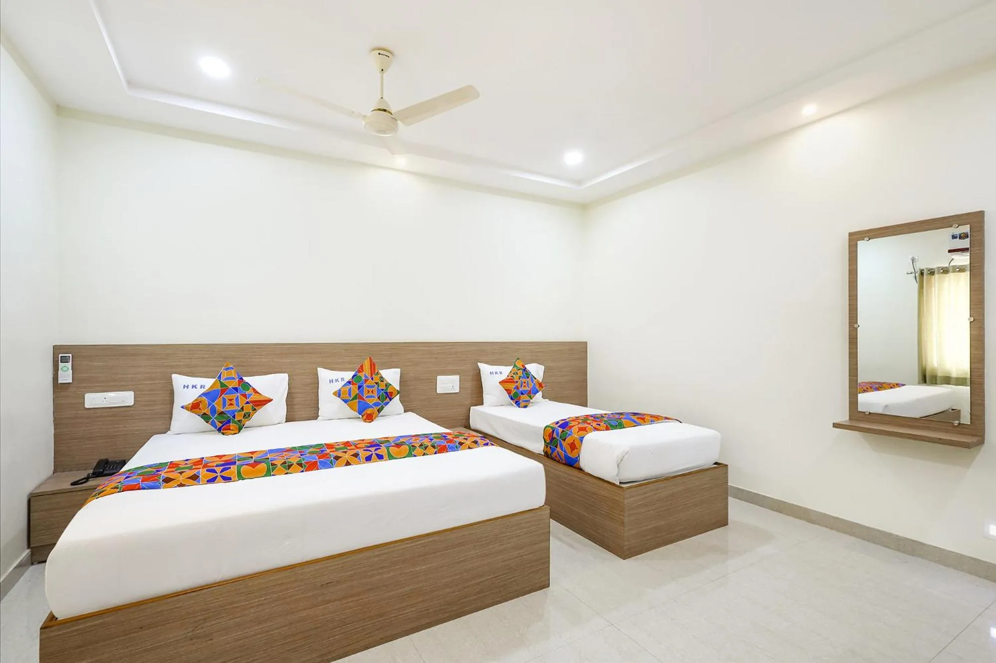 Bed in FabHotel Karthikeya Residency - Tirupati Bus Stand - 900m