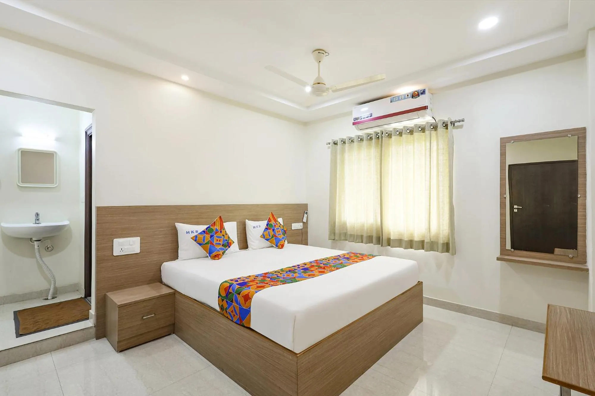 Bed in FabHotel Karthikeya Residency - Tirupati Bus Stand - 900m