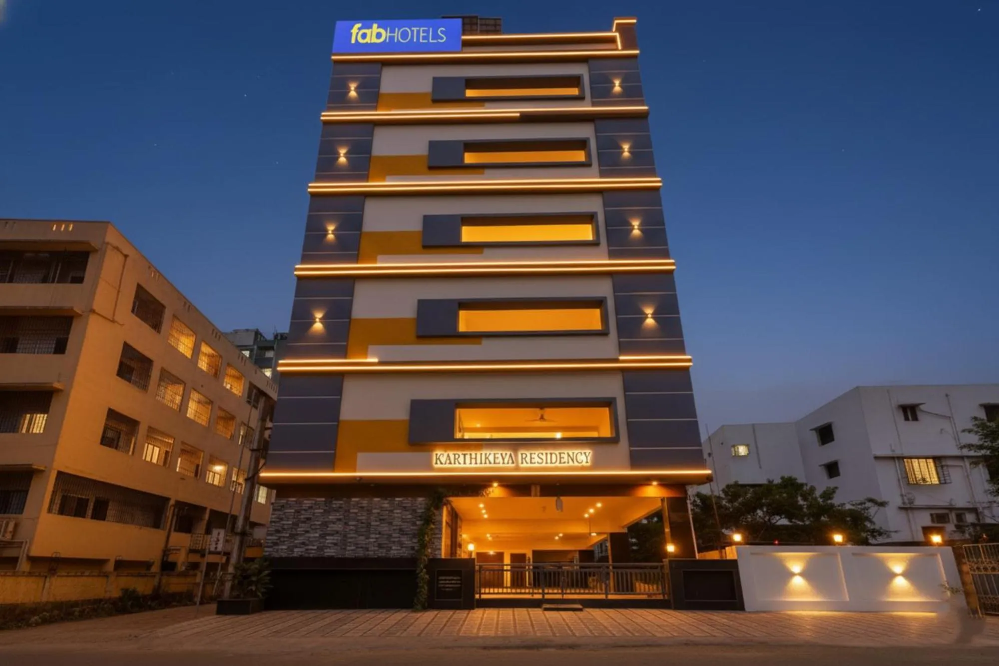 Property building in FabHotel Karthikeya Residency - Tirupati Bus Stand - 900m