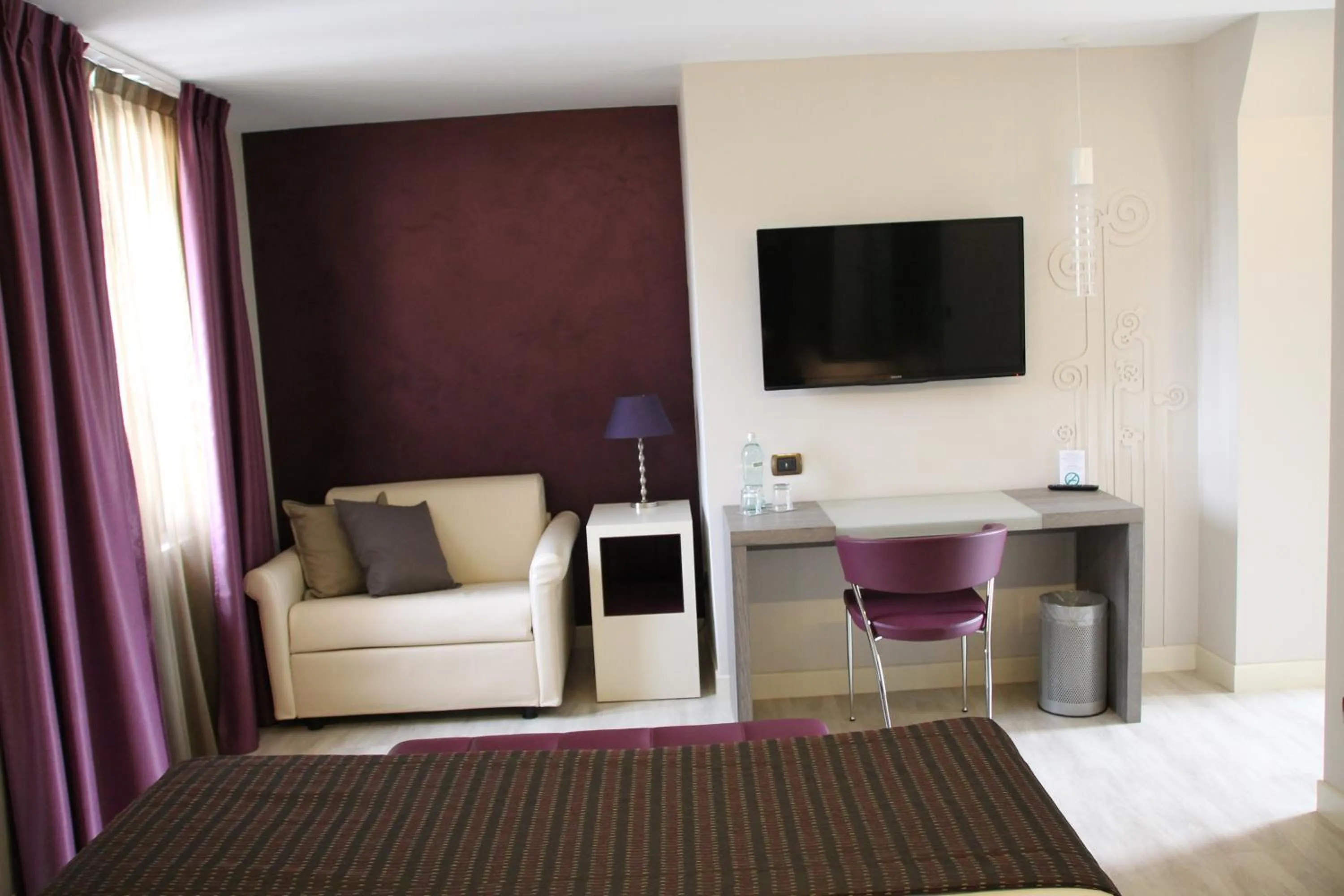 Seating area in Hotel Soperga